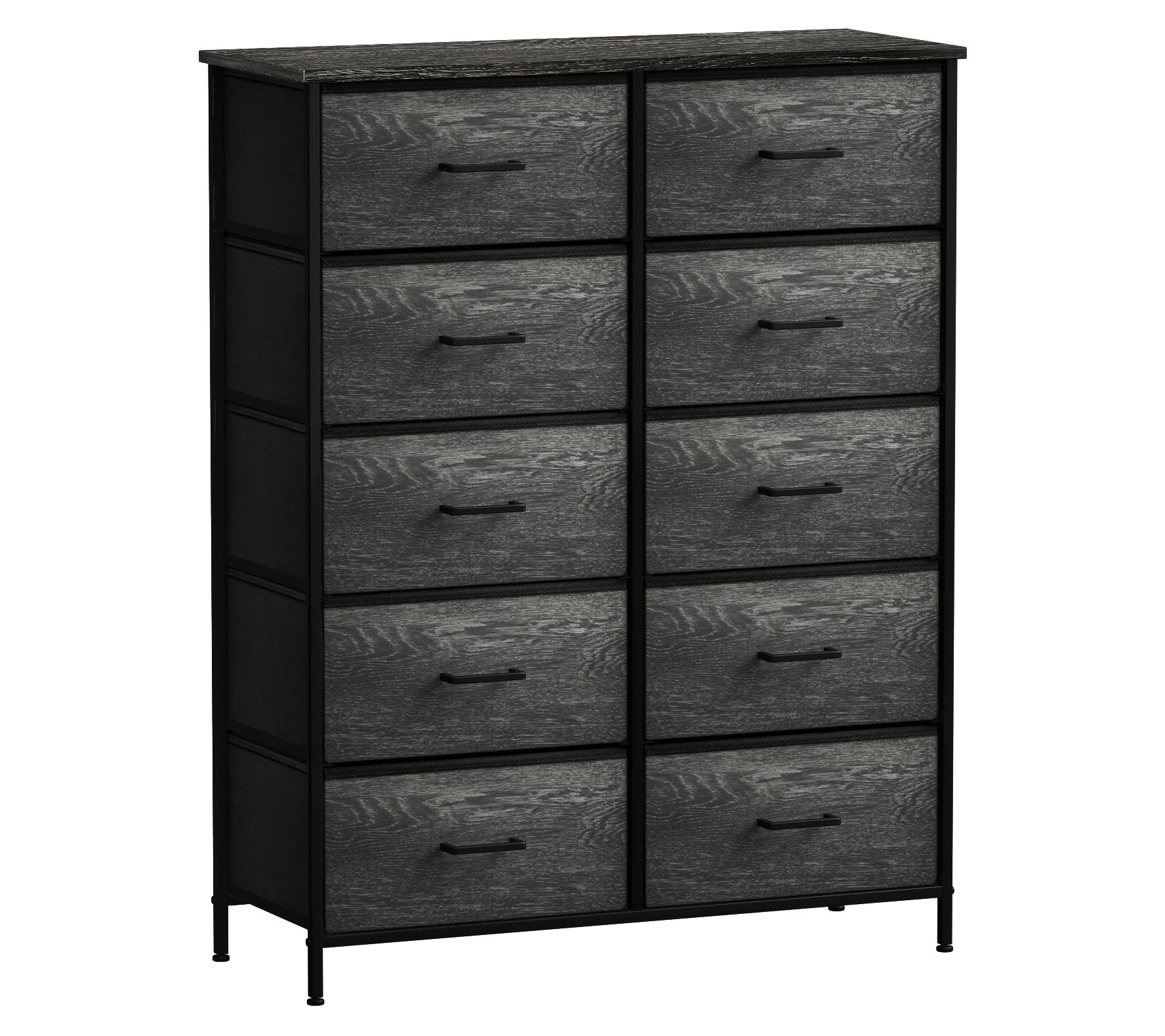 Sorbus Dresser with 10 Faux Wood Drawers