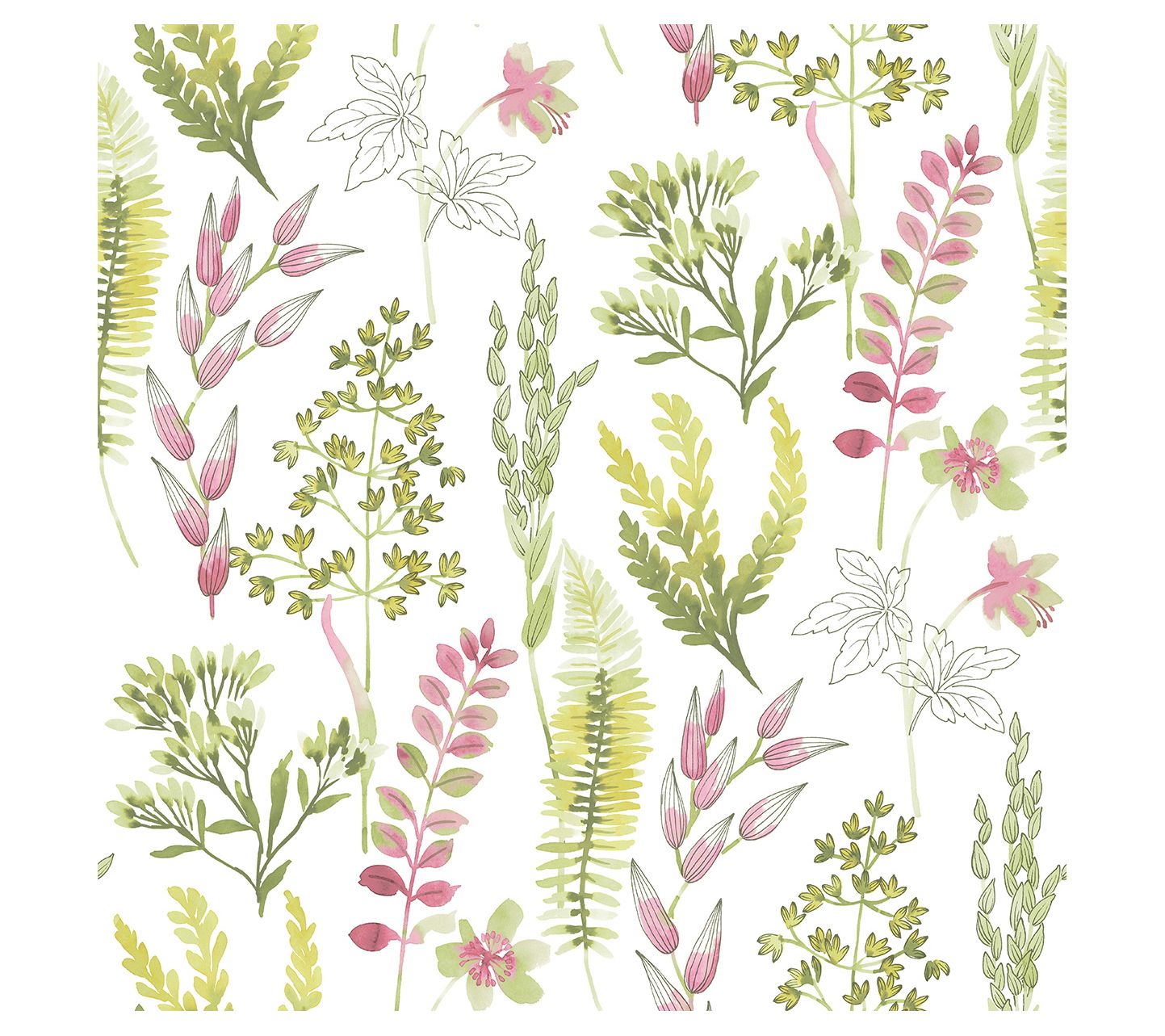 NextWall Wild Garden Peel-and-Stick Wallpaper