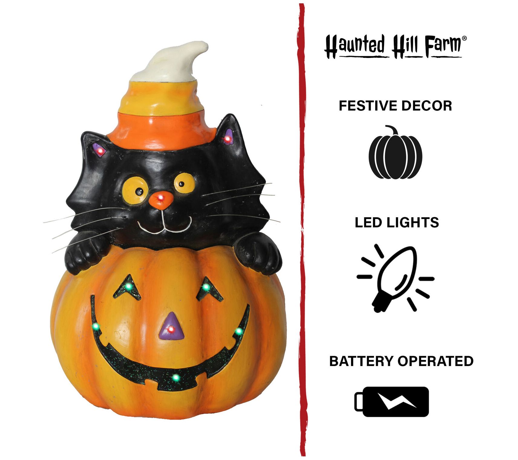 Haunted Hill Farm 14.5in. BatteryOperated Jack O' Lantern