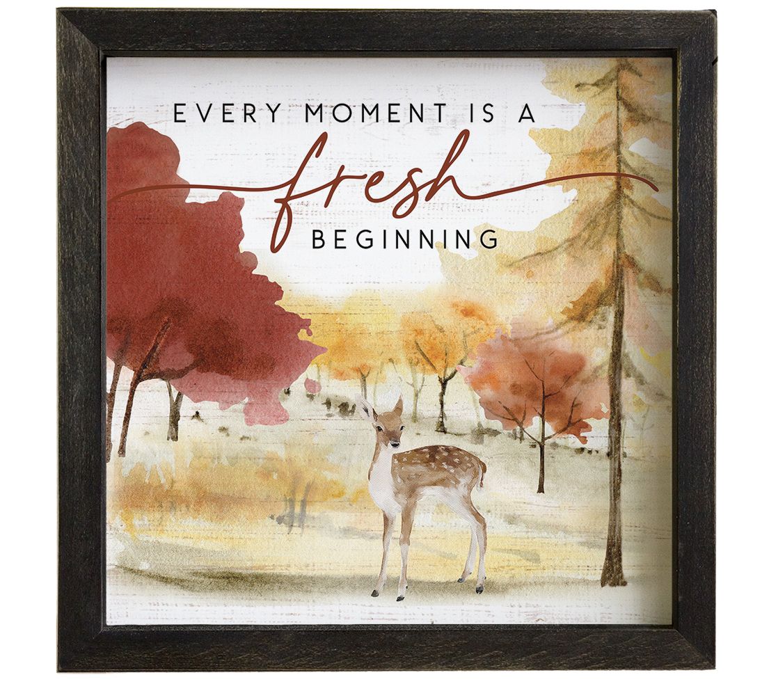 Sincere Surroundings 10" Fresh Beginnings Fallramed Art