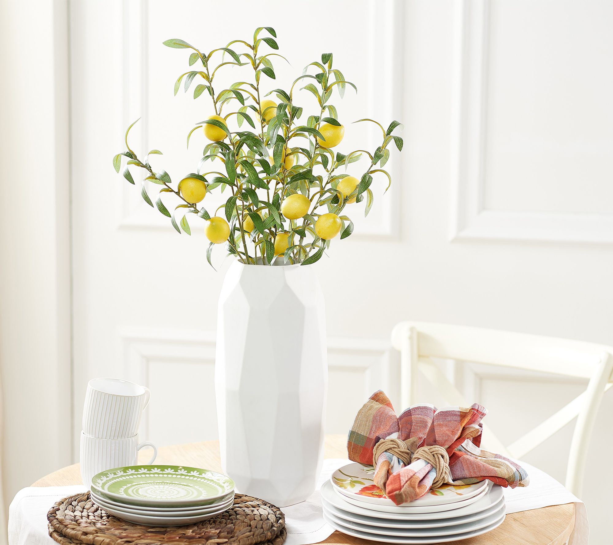 "As Is" Home Reflectioins Set of (3) 24" Faux Lemon Stems