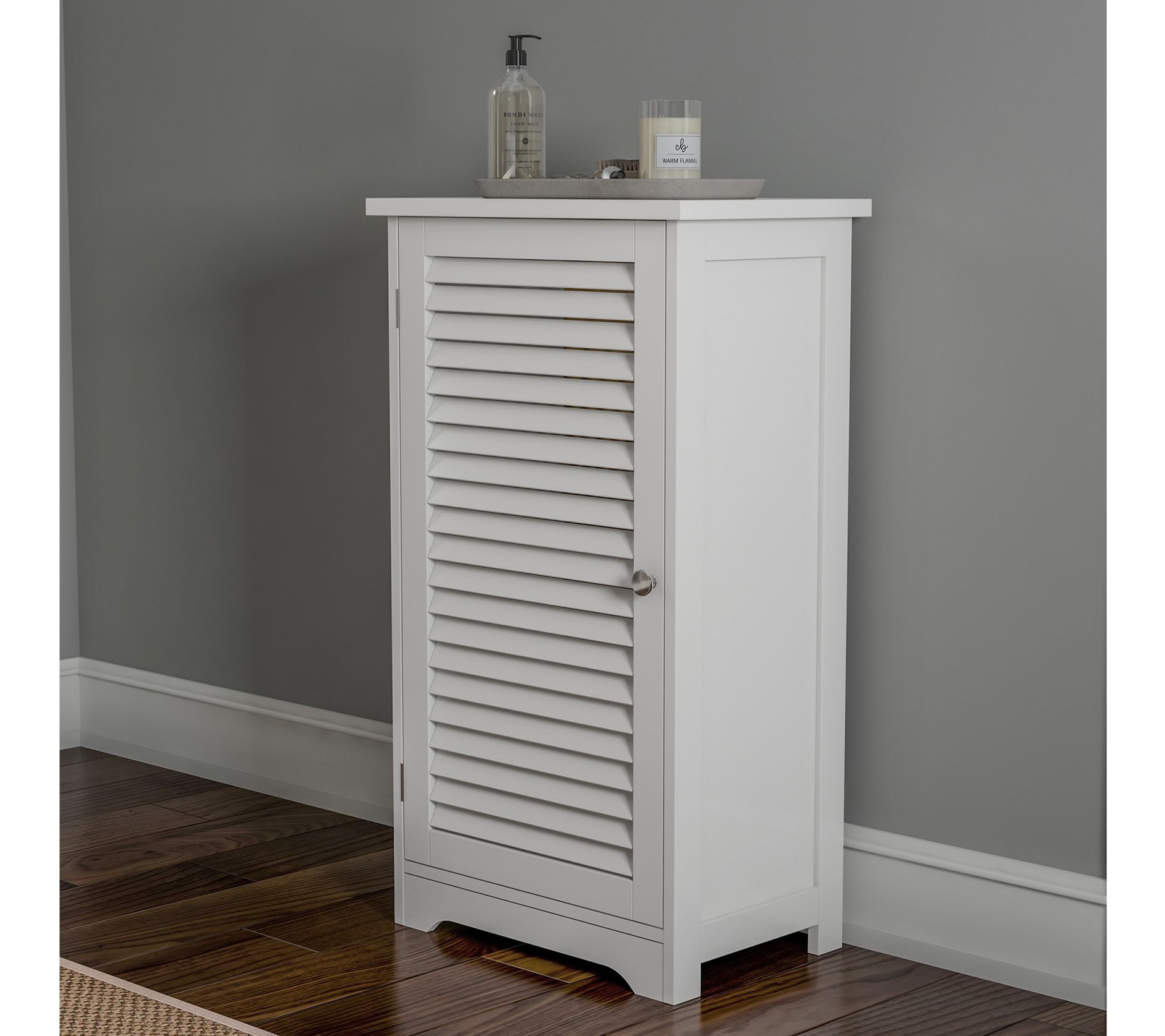 Lavish Home Bathroom Laundry Room Cabinet Storage Organizer