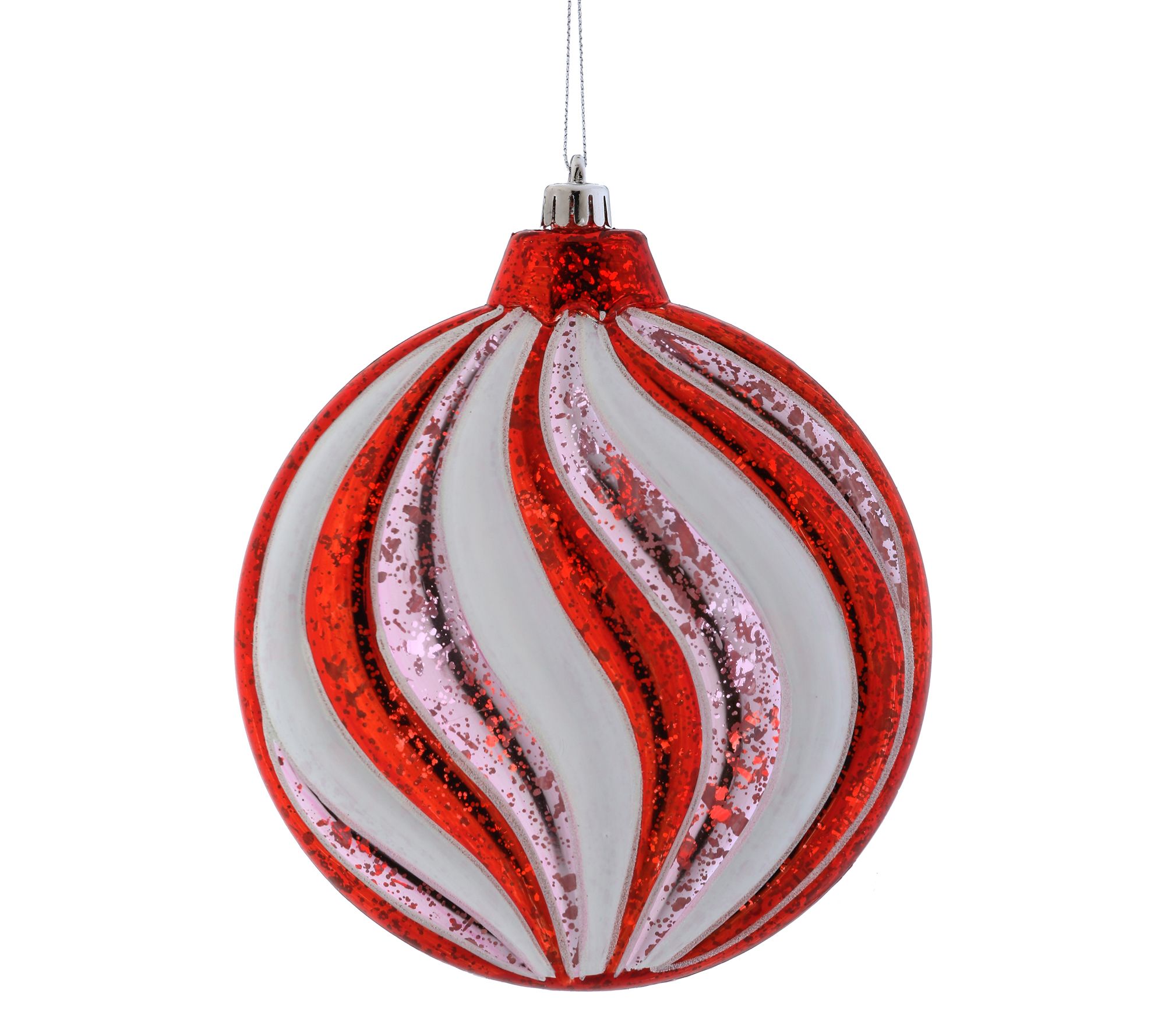 6.5" Swirl Disk Ornament Box of 4 By Valerie