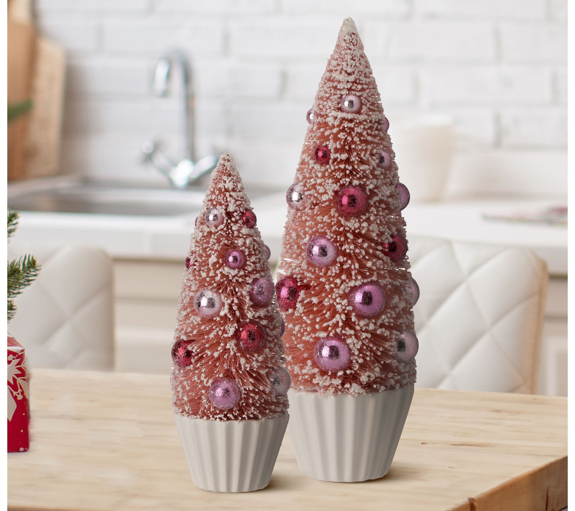 11-14" Soo Sweet Trees In Cupcake Set of 2 by Valerie