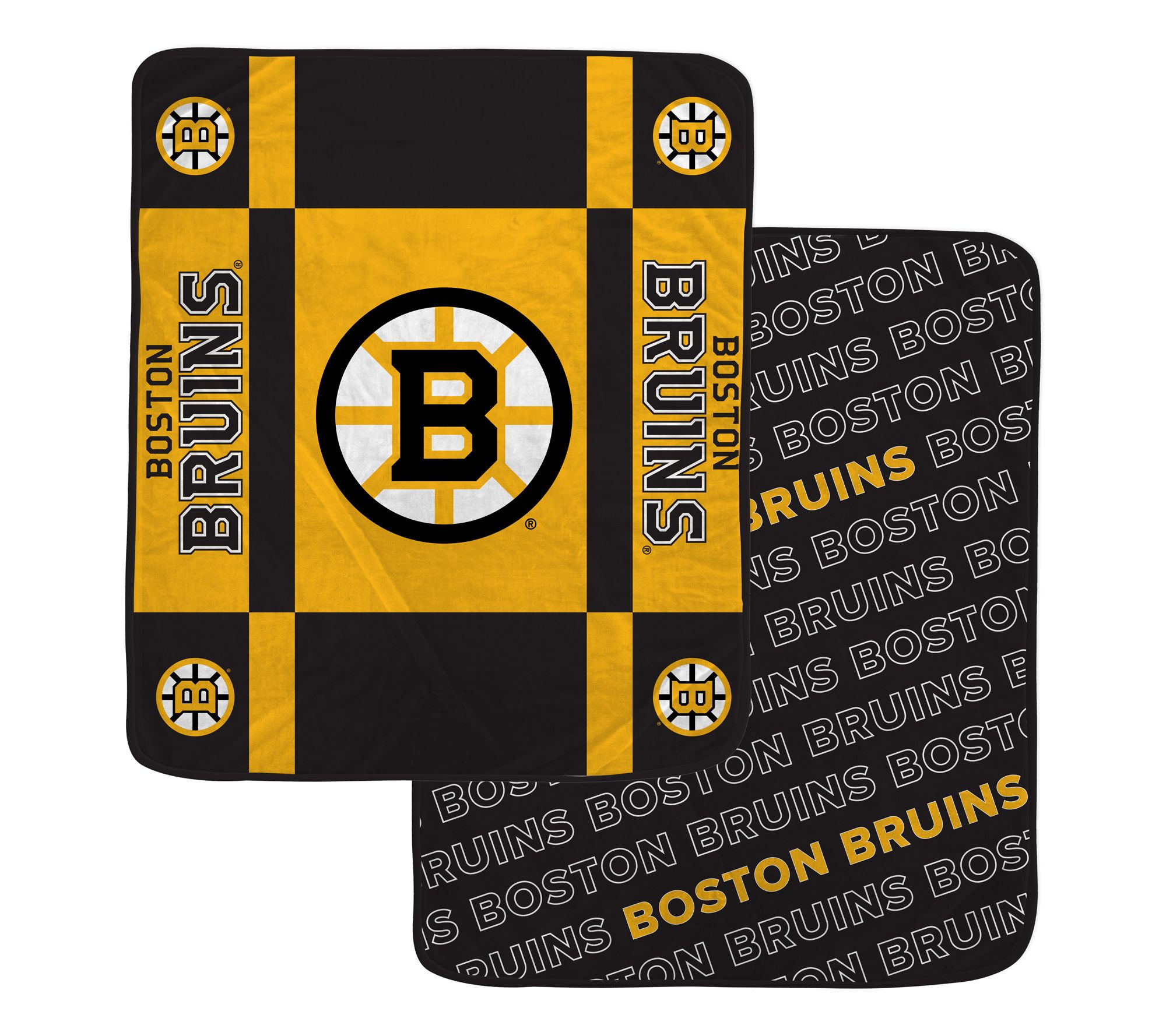 Pegasus Sports NHL Reverse Block Wordmark 2-Sided Blanket