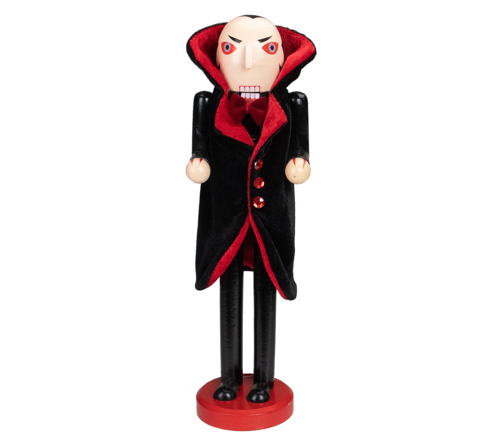 Northlight Wooden Vampire Halloween Nutcracker14"