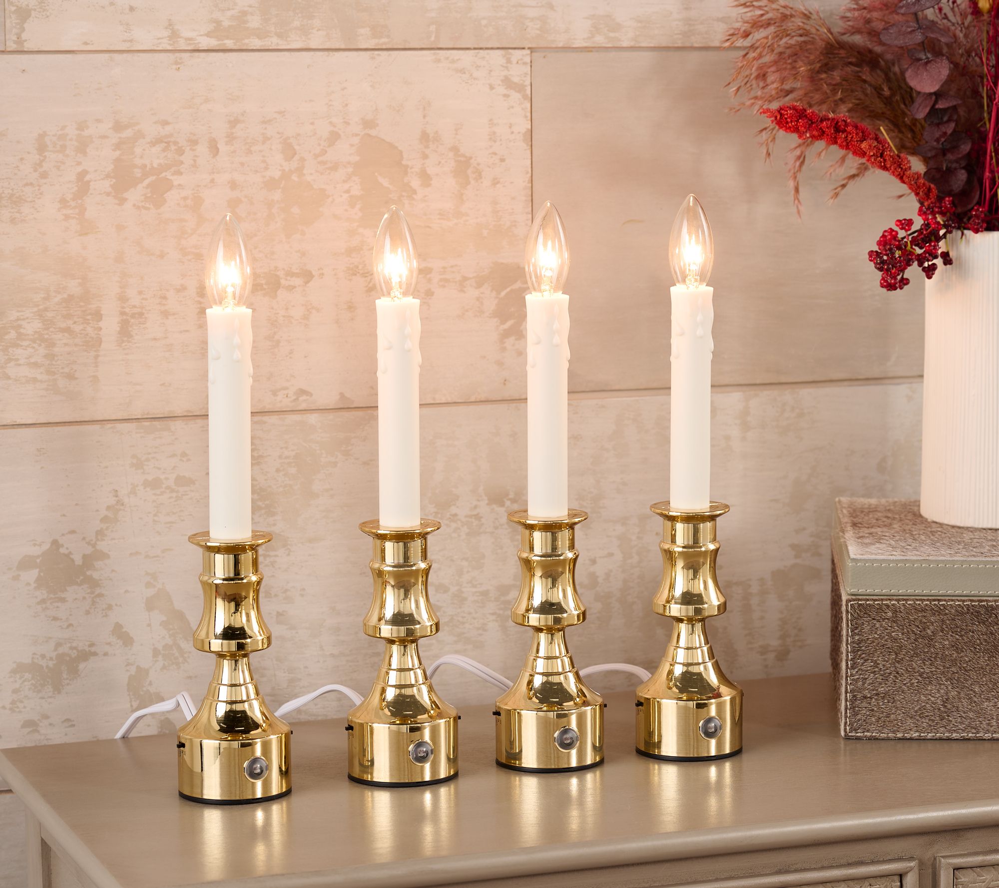 "As Is" Bethlehem Lights S/4 Premium Plug In Window Candles