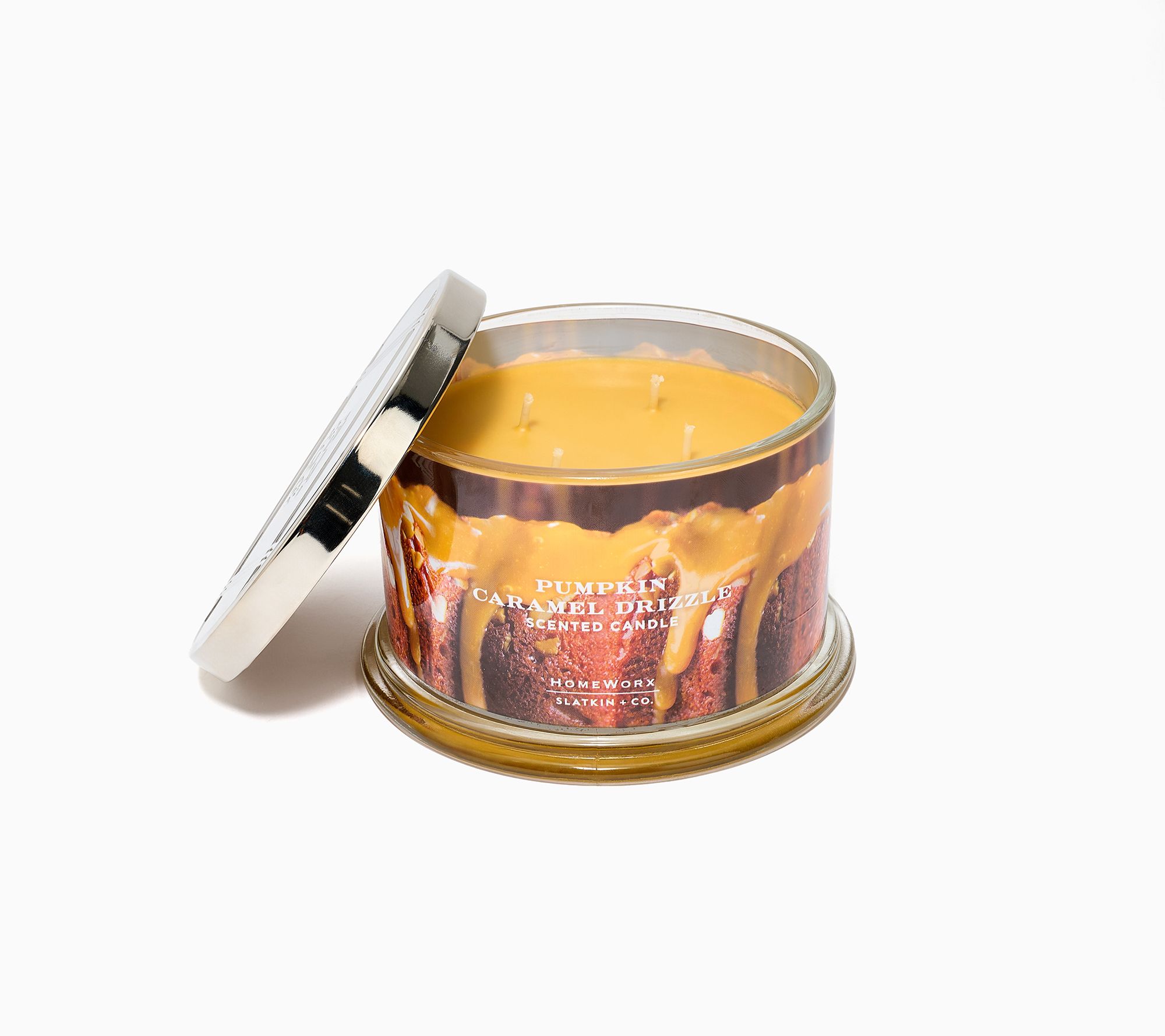 HomeWorx by Slatkin + Co. 18oz Pumpkin Caramel Drizzle Candle