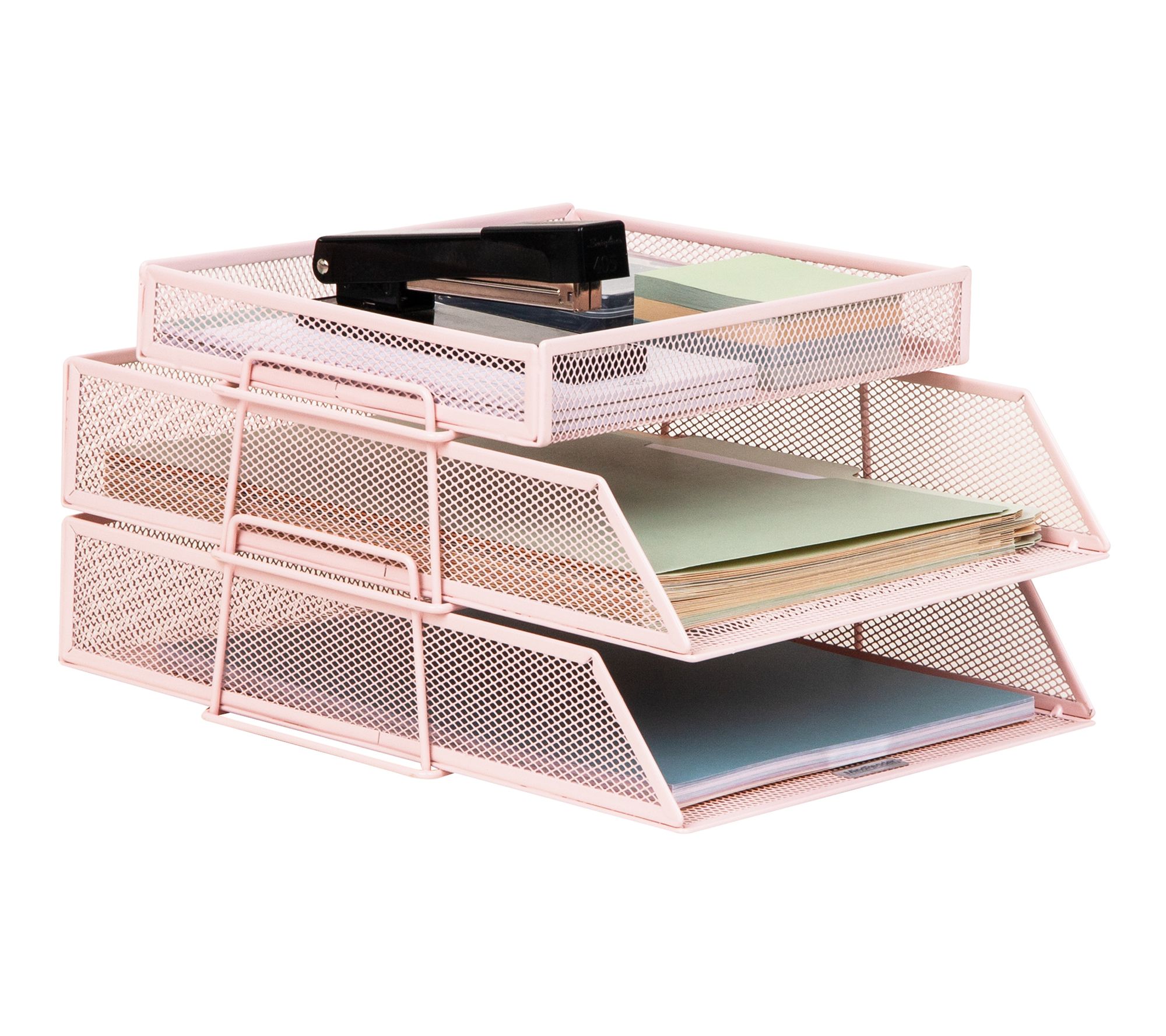 Mind Reader 2 Tier Paper Tray with Top Supply Compartment