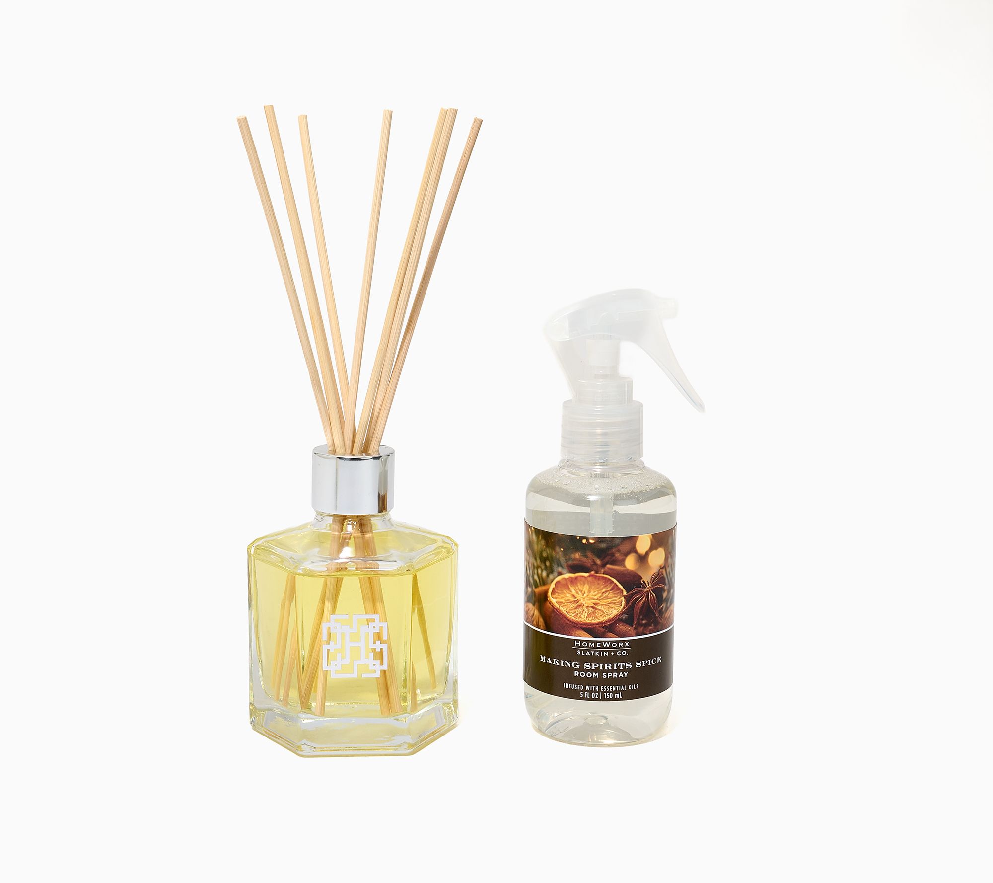 HomeWorx by Slatkin + Co. Room Spray & Reed Diffuser Gift set