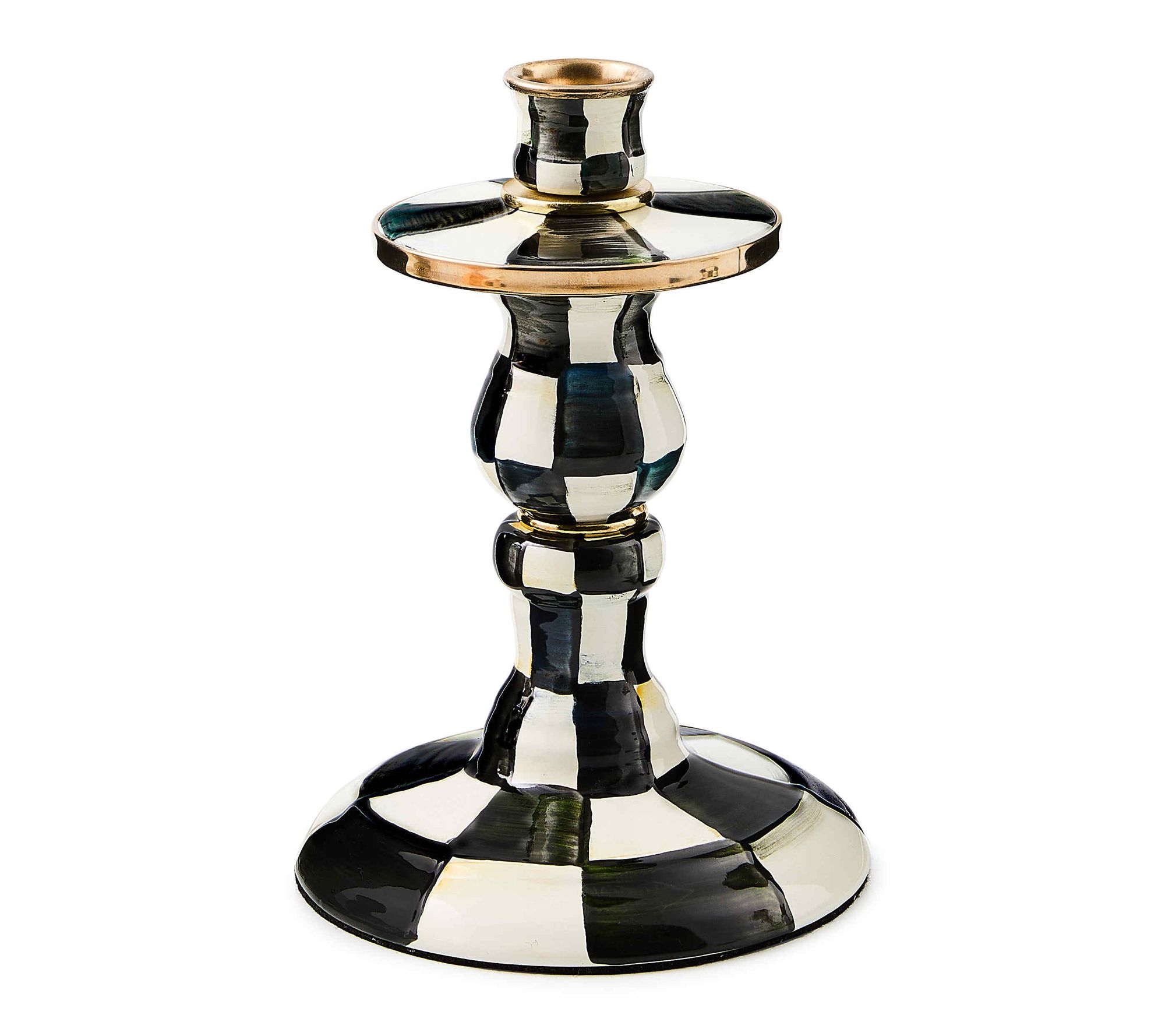 MacKenzie-Childs Check Small Candlestick