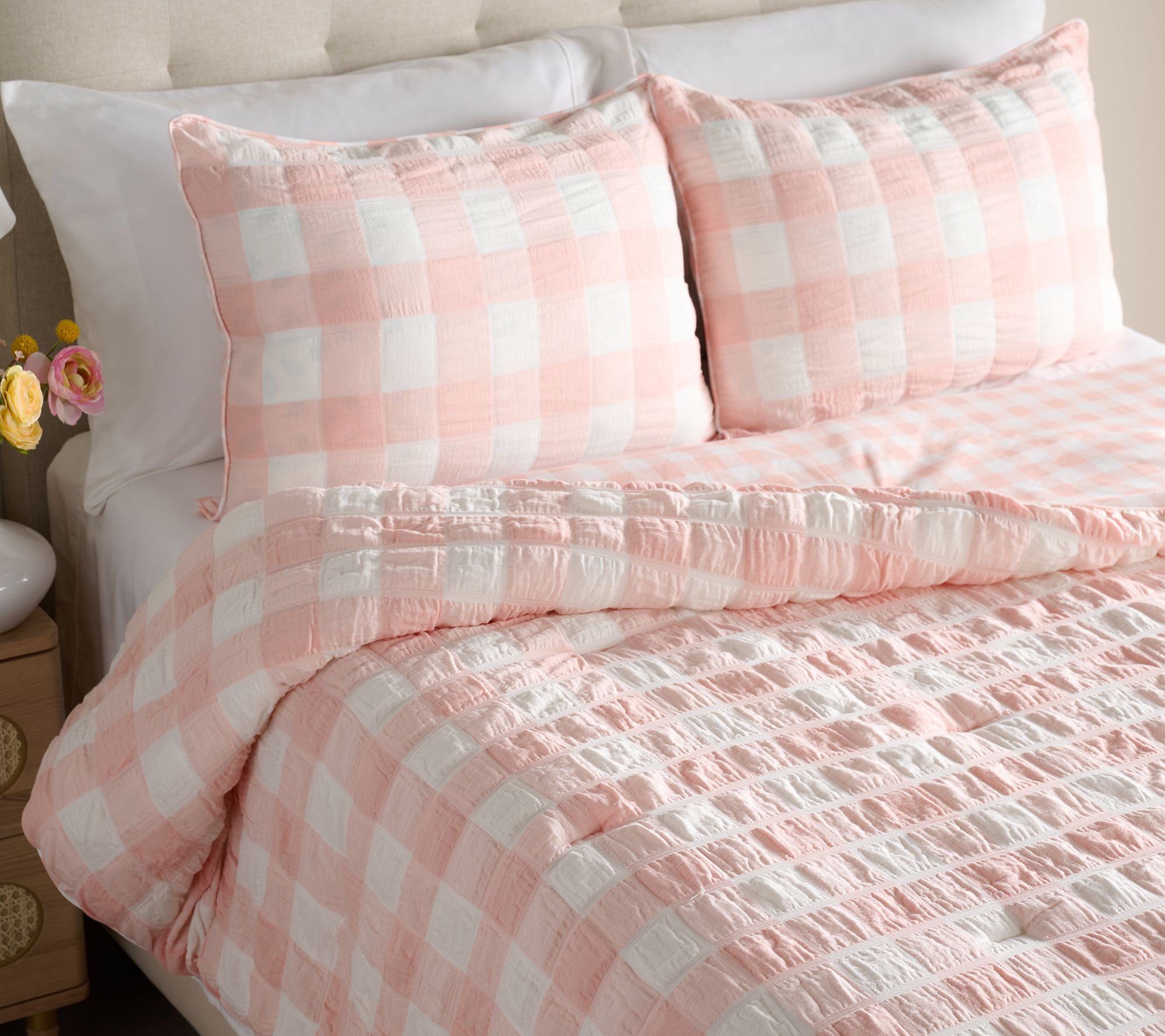 Home Reflections 3pc Seersucker Comforter Set Twin