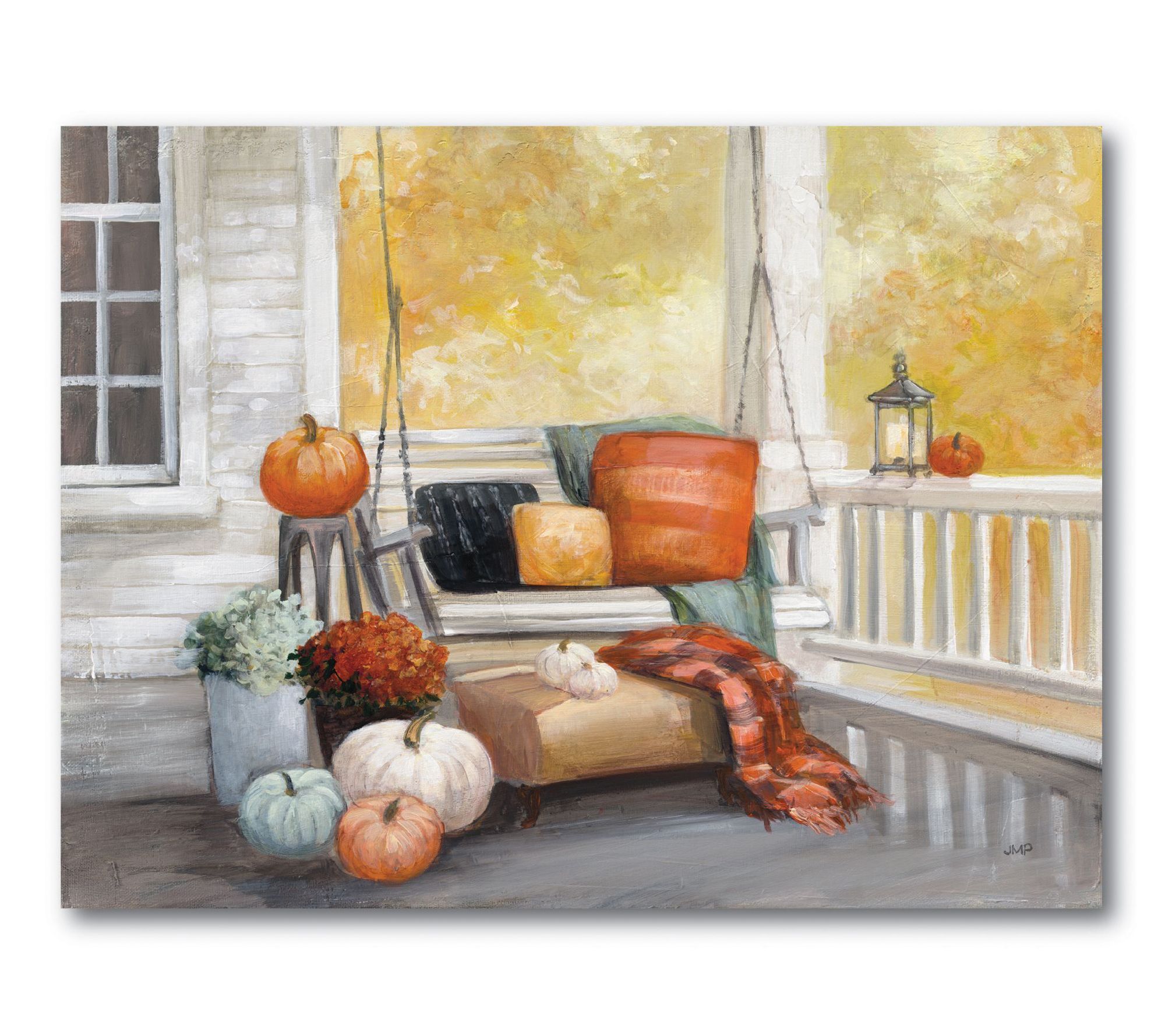 Courtside Market October Porch Gallery-Wrapped Canvas