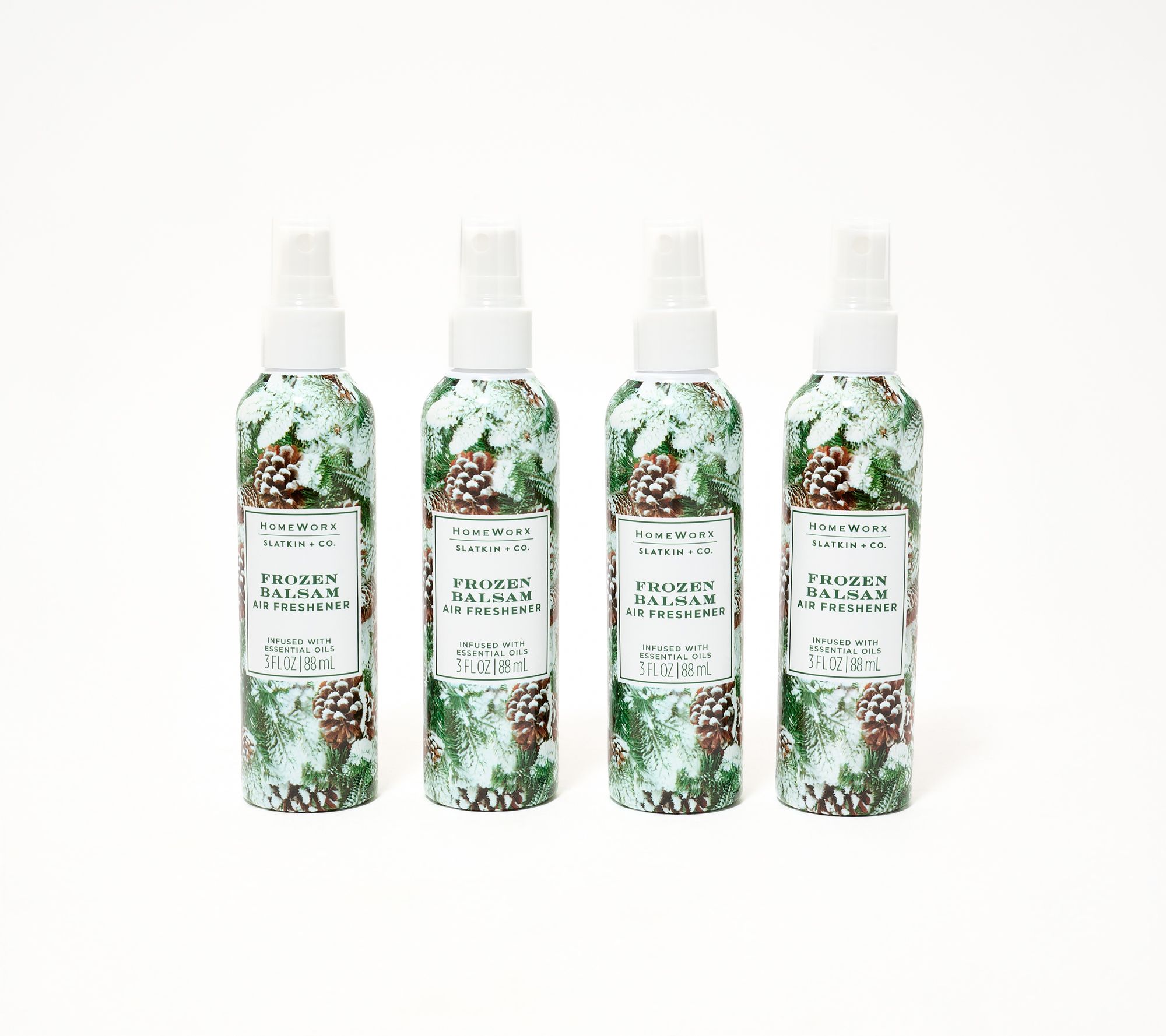 HomeWorx by Slatkin + Co. Set of 4 Holiday Classic Travel Sprays