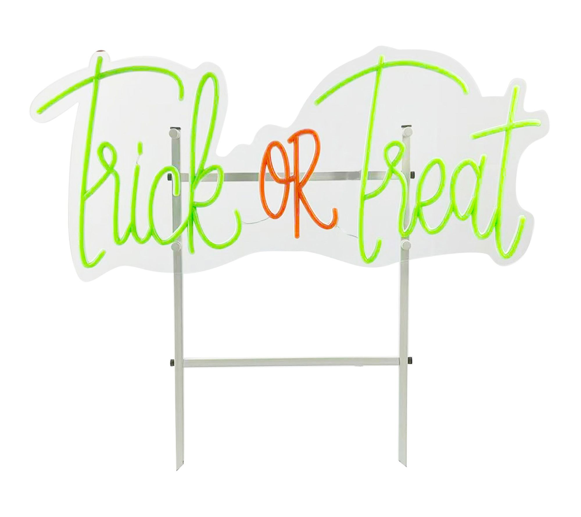 Haunted Hill Farm 26-in Neon LED Trick or Treat Wall Decoration