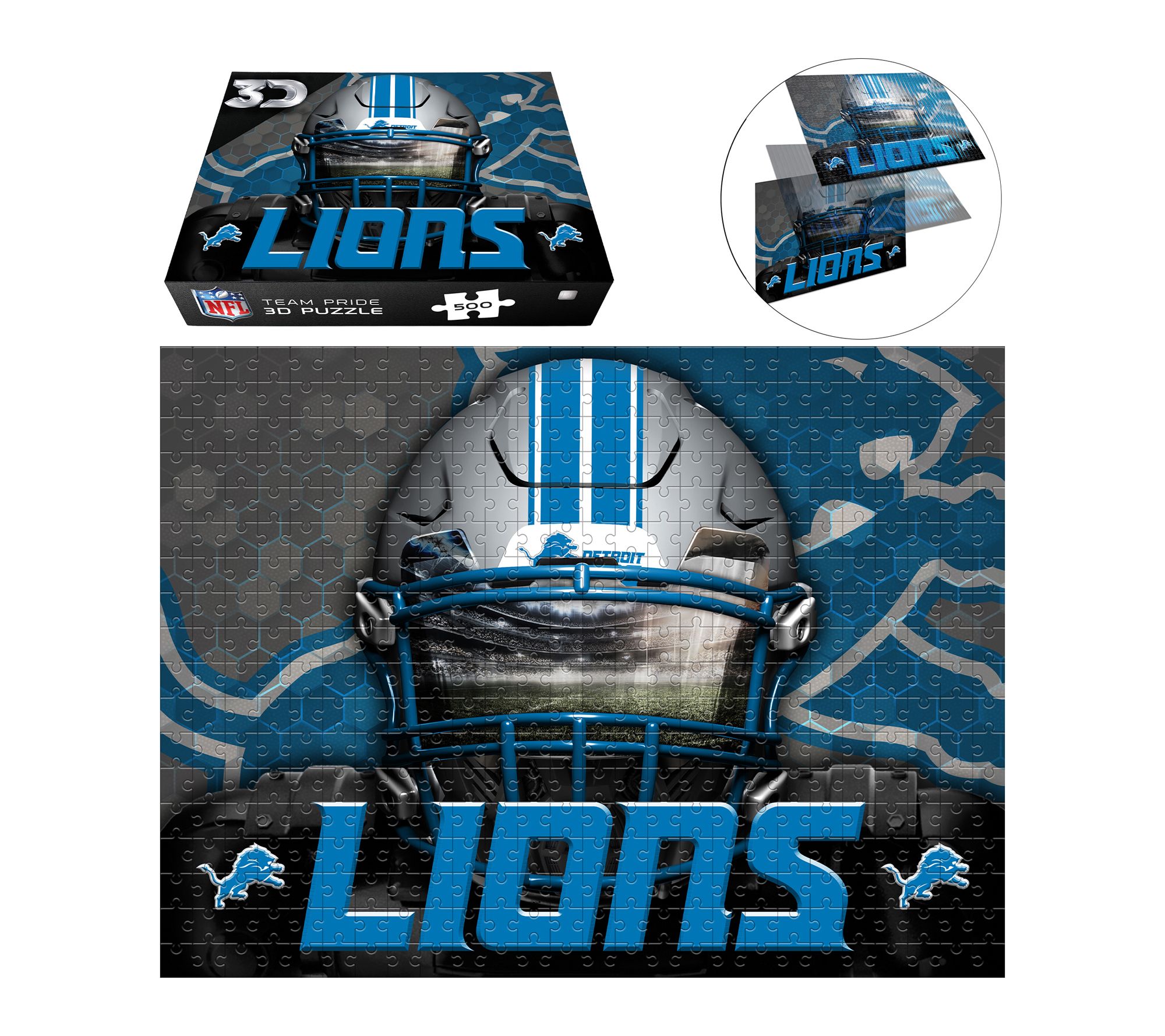 NFL Officially Licensed Team Pride 500-Piece 3D Puzzle