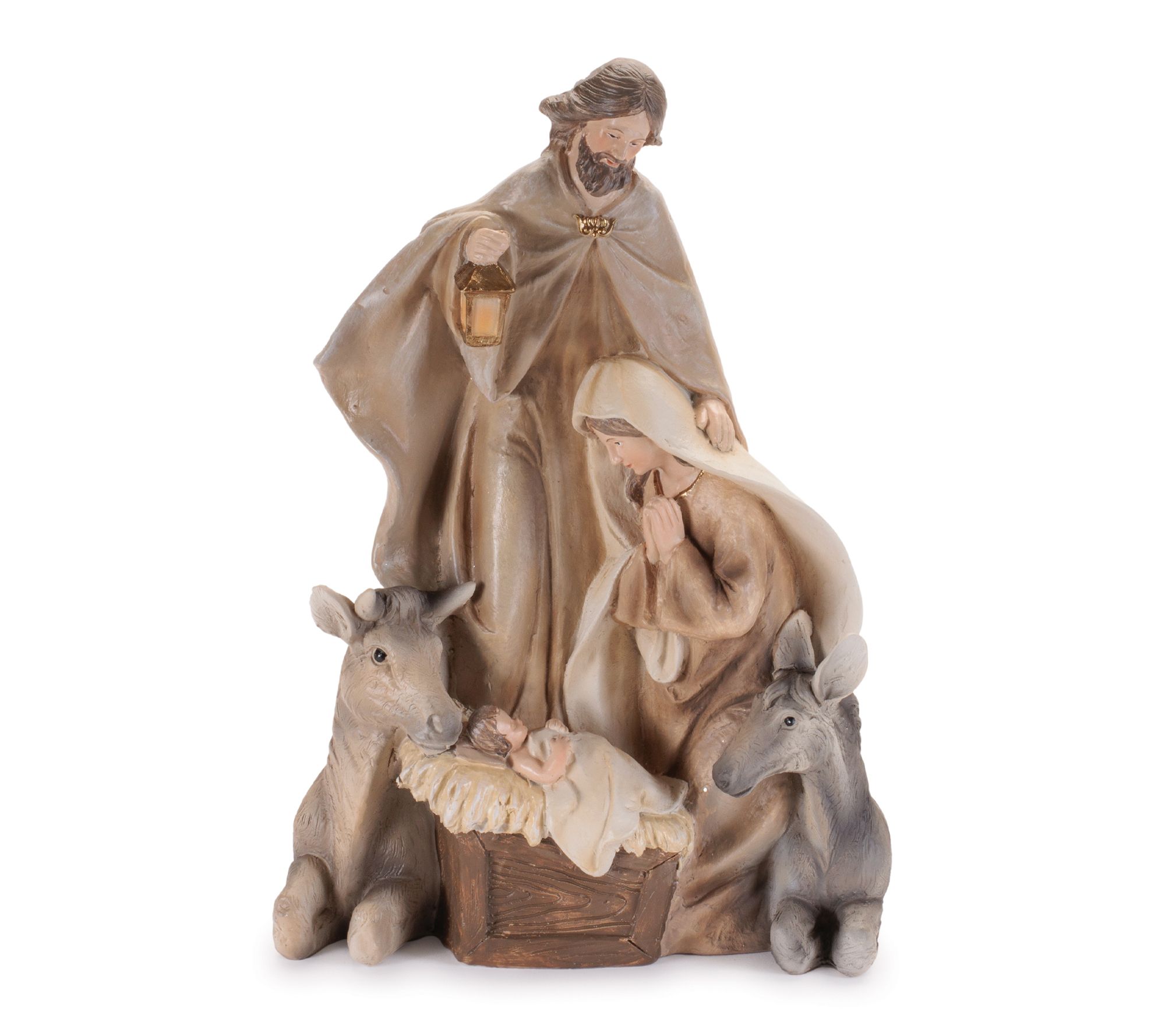 Melrose Holy Family with Farn Animals 11"H