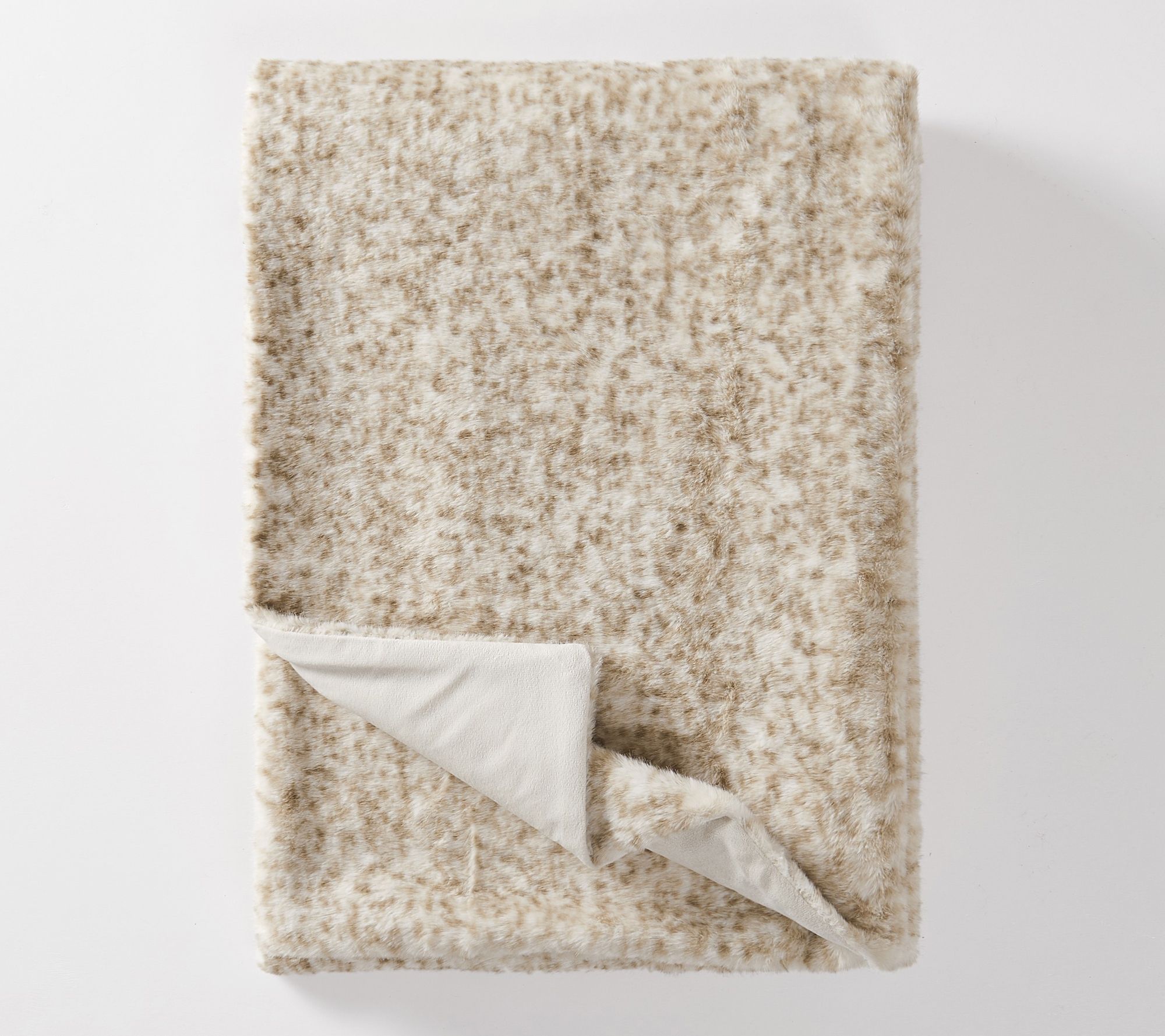 Frye Fawn Faux Fur 50x70 Throw in Gift Box