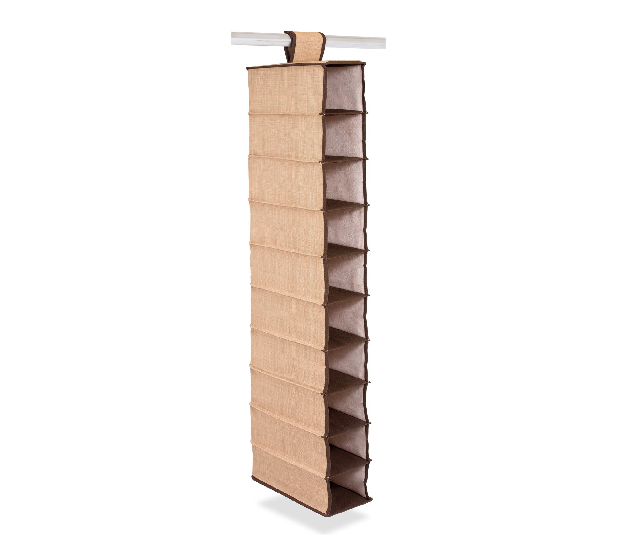 BirdRock Home 10 Tier Hanging Organizer Closet Rack