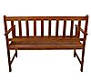 Northlight 48" Light Brown Acacia Wood Outdoor Patio Bench, 2 of 2