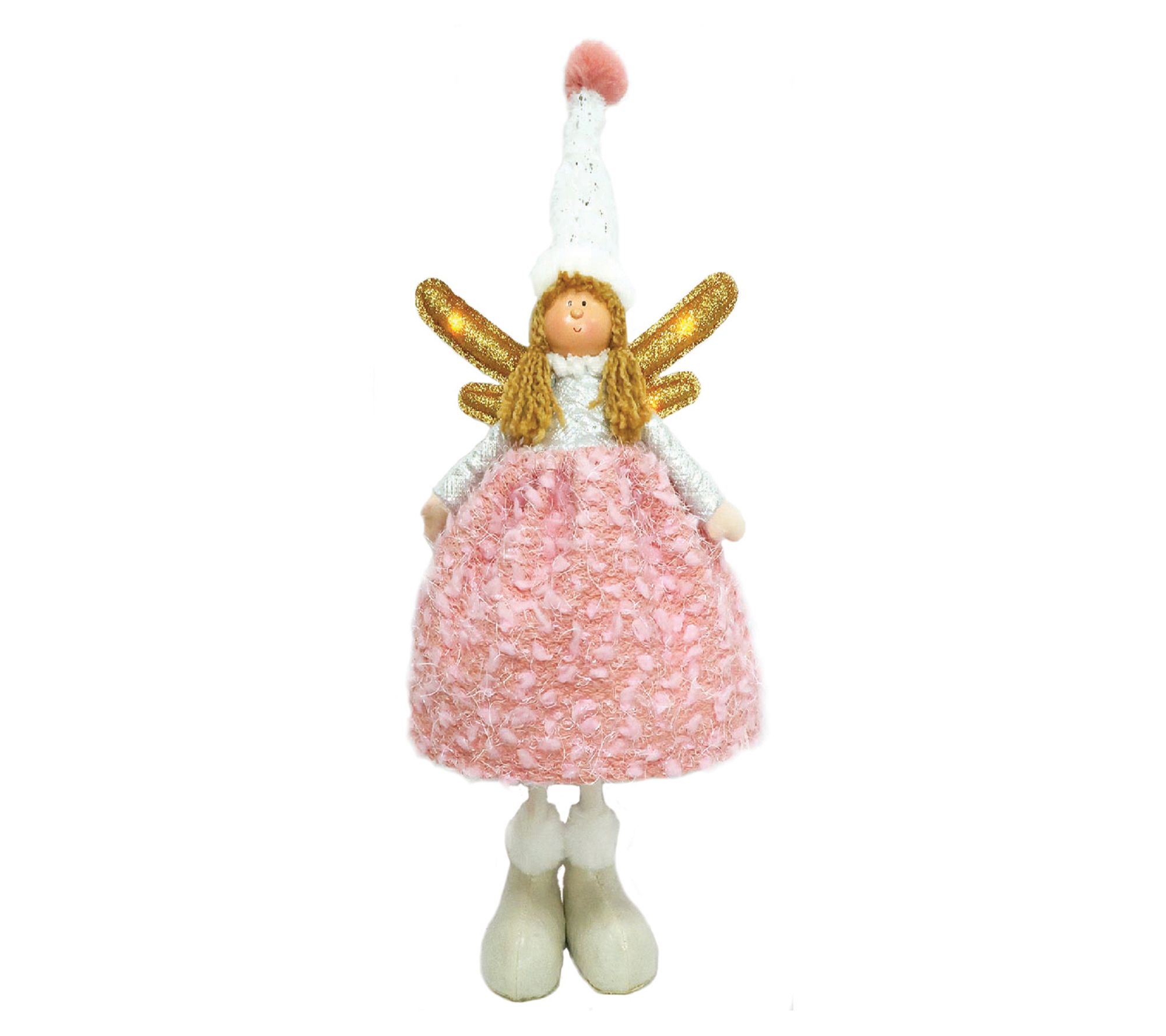 Santa's Workshop 16.5" Standing Pink Whimsy Ang el