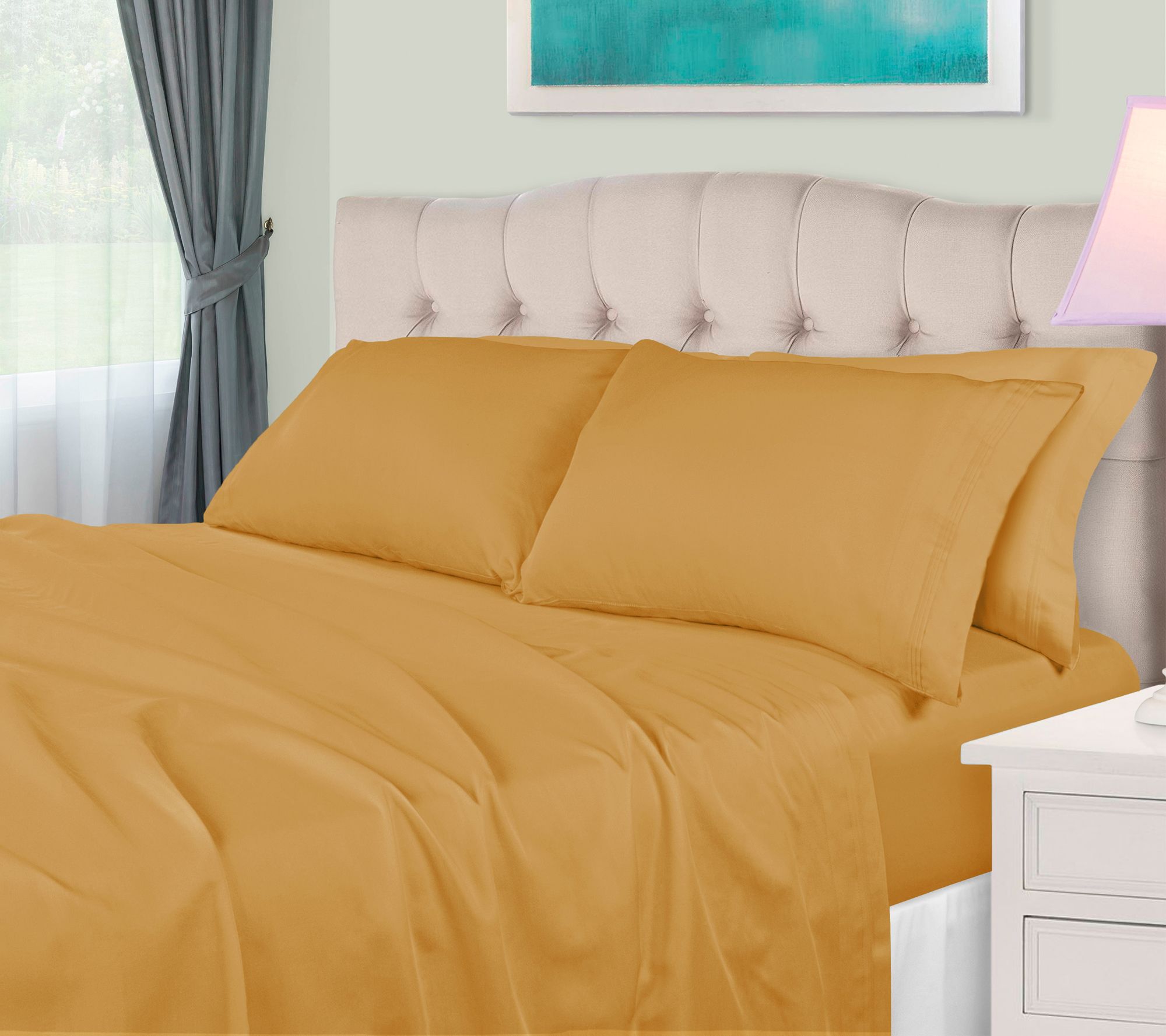 Superior 650TC Egyptian Cotton Sheet, Olympic Q ueen
