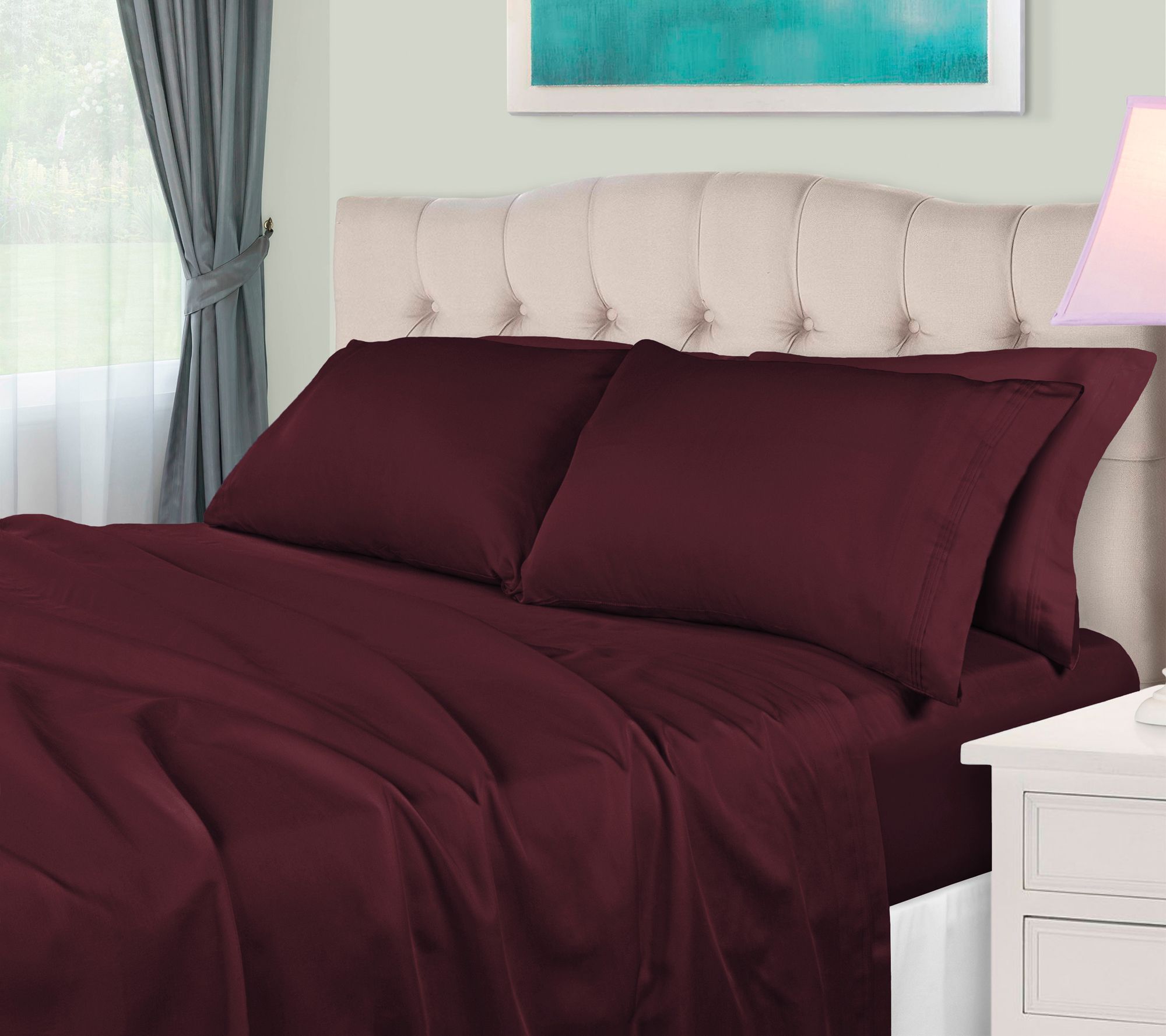 Superior 650TC Egyptian Cotton Sheet, Olympic Queen