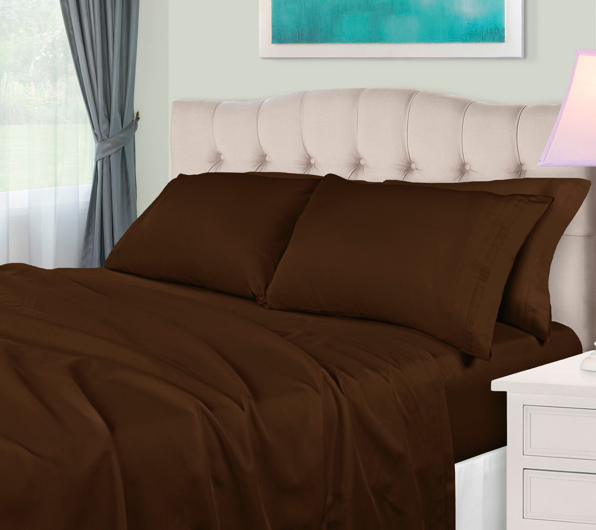Superior 650TC Egyptian Cotton Sheet, Olympic Q ueen