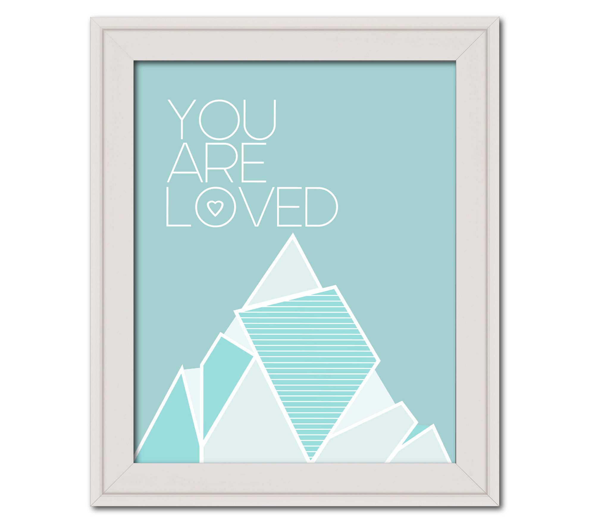 Courtside Market You Are Loved Teal 16" x 20" Framed Art