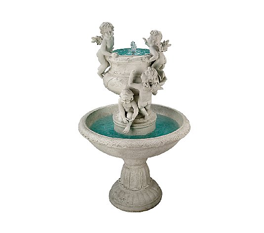 Design Toscano Cherubs at Play Sculptural Garden Fountain