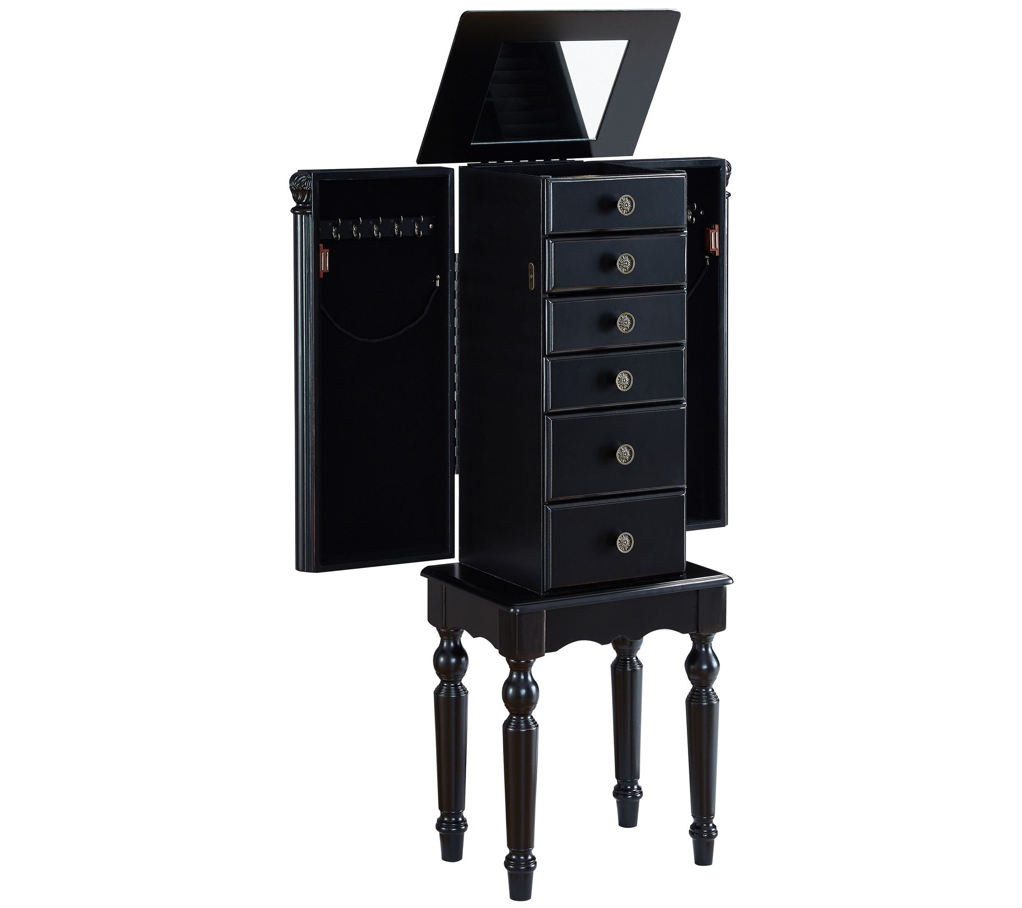 Powell Ebony Jewelry Armoire