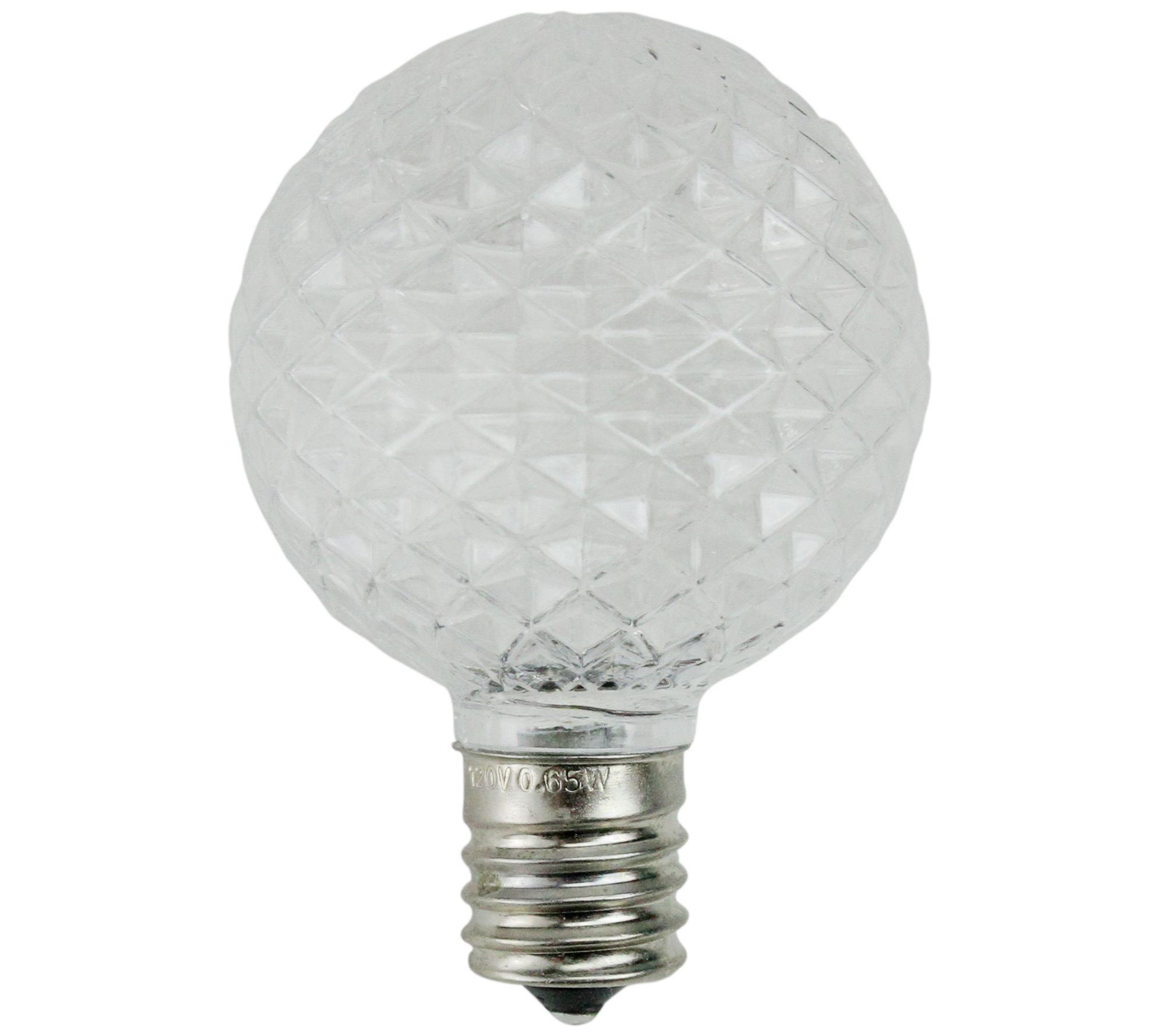 Northlight Pack of 25 Faceted LED G50 Clear Replacement Bulbs