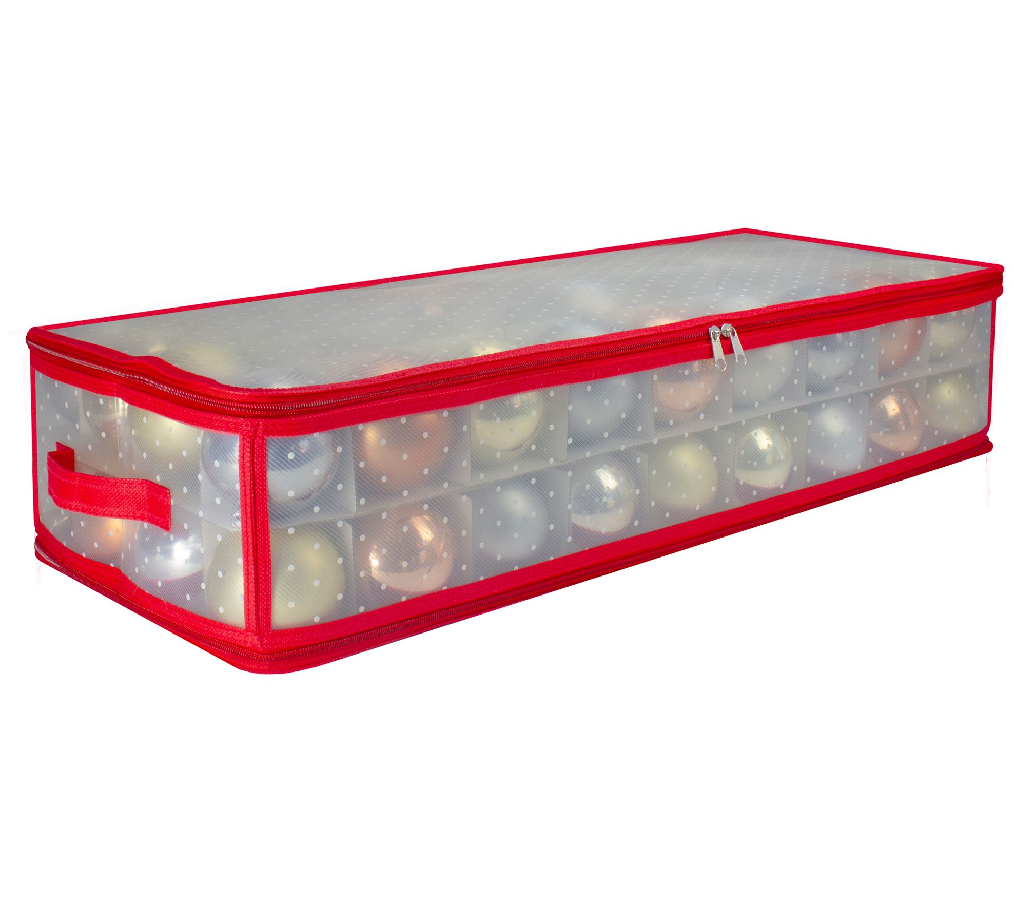 Northlight 29" Transparent Zip Up Christmas Sto rage Box