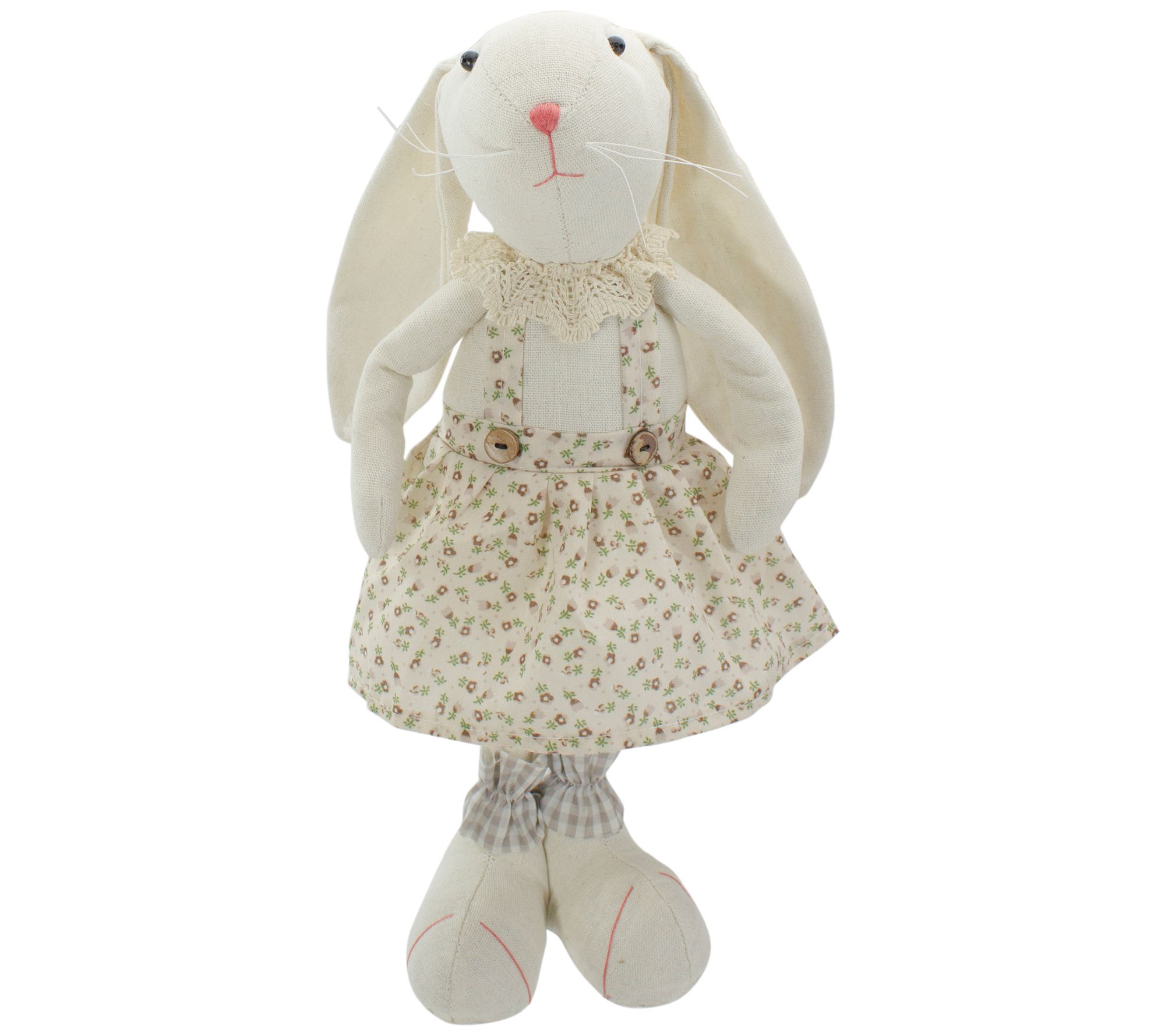 Northlight 14.5" Standing Girl Easter Bunny Rabbit Figure