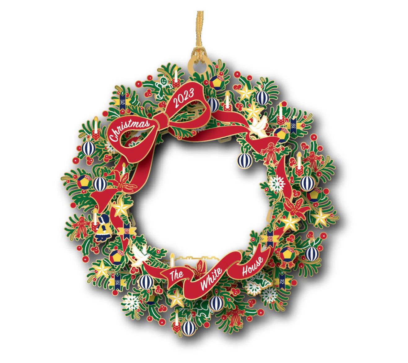 WHHA Official 2023 White House Christmas Ornamet