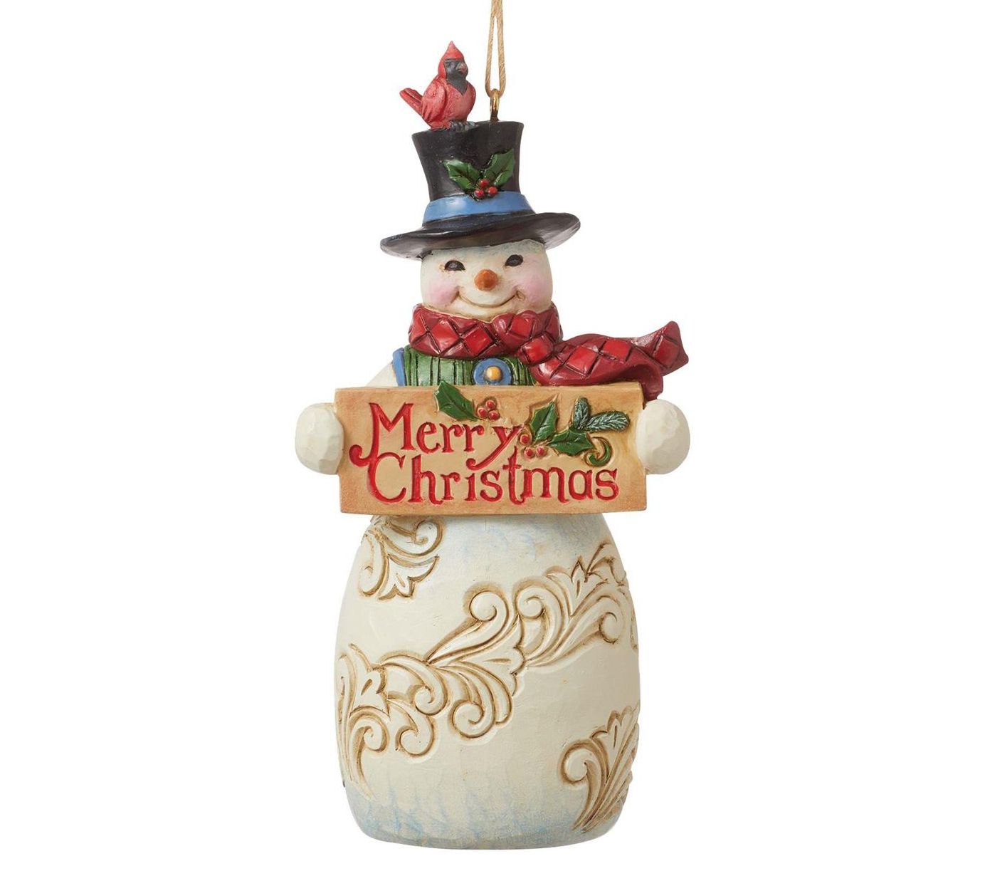 Jim Shore Snowman Christmas Sign Ornament