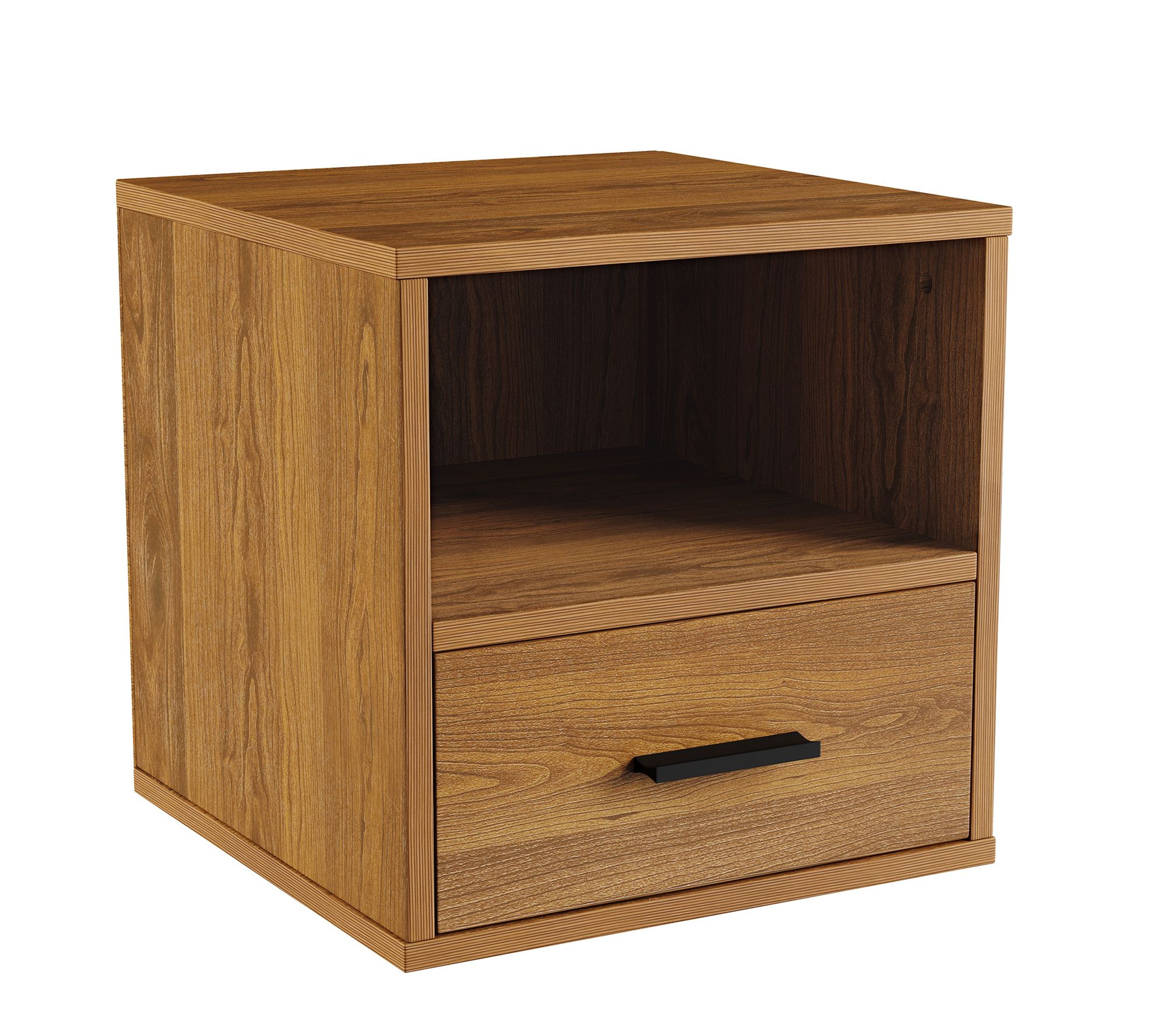 Lavish Home End Table Stackable with Drawer Modular Cube