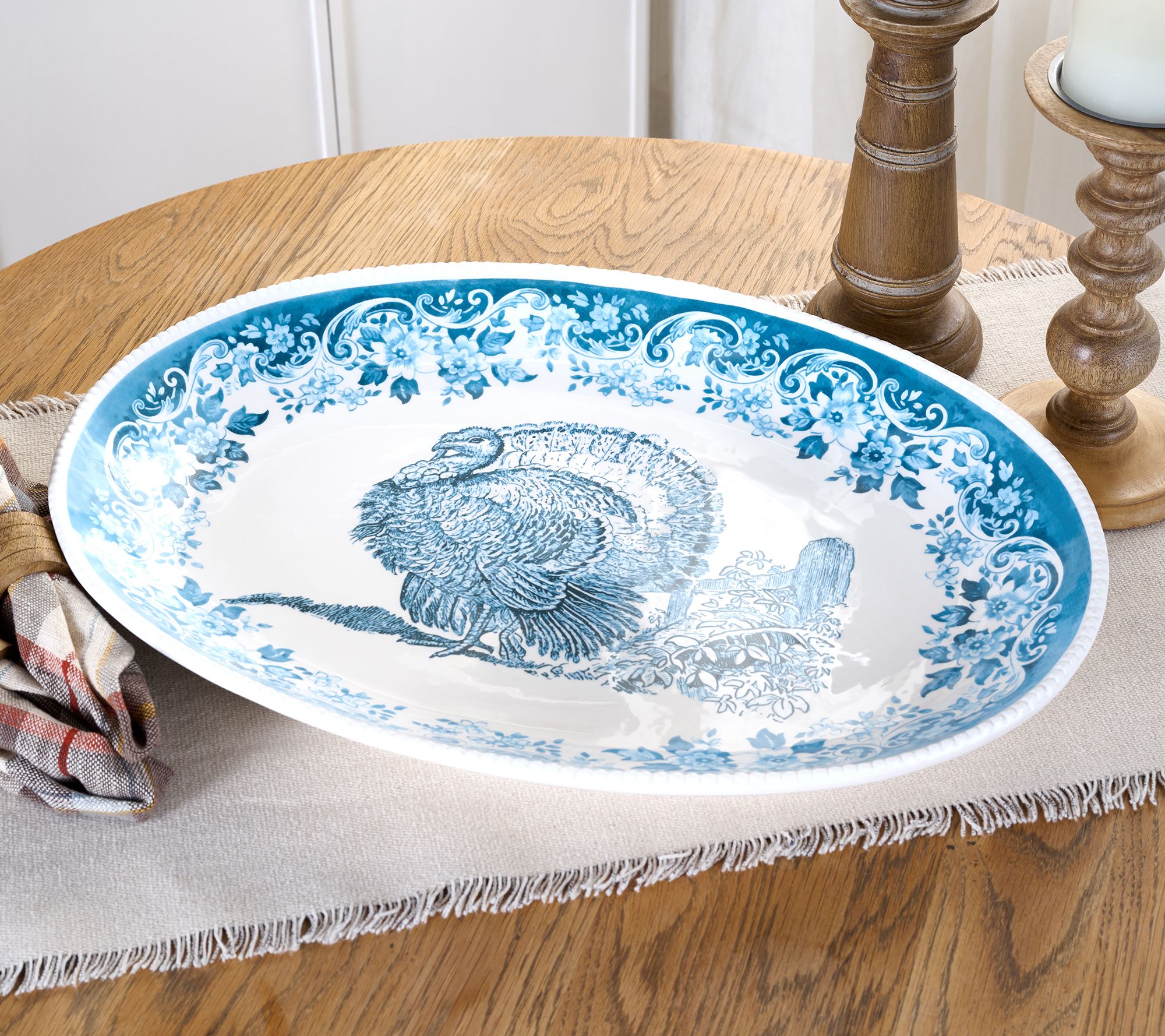 Cozy Cottage by Liz Marie Ceramic Serving Platter