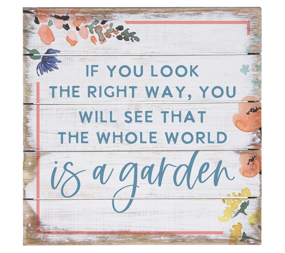 Sincere Surroundings 8" World Is Garden PalletPetite