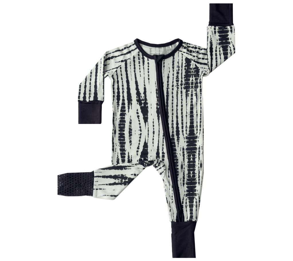 Tiny Knot Co. Baby Convertible Zippered Romper- Spring