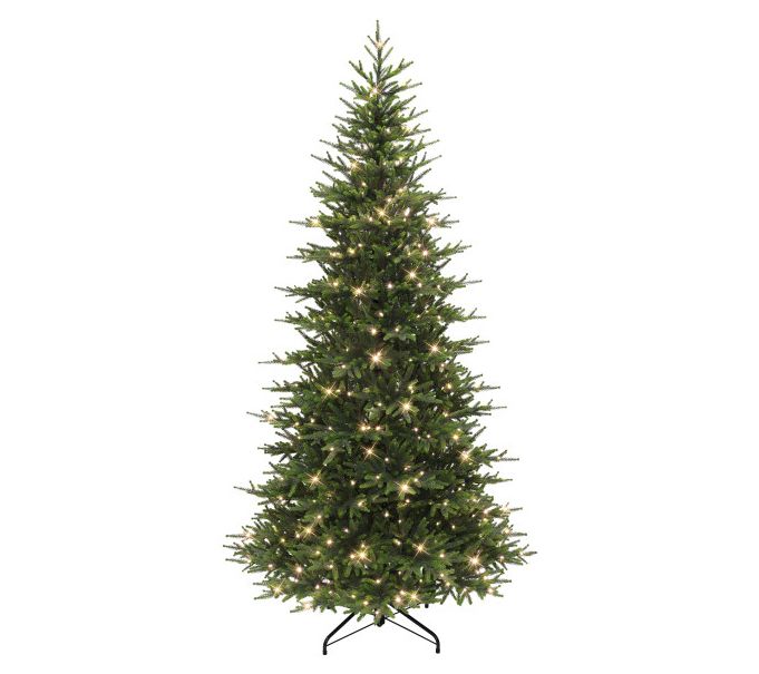 Puleo 7.5ft Pre-Lit Slim Calgary Fir ArtificialChristmas Tree
