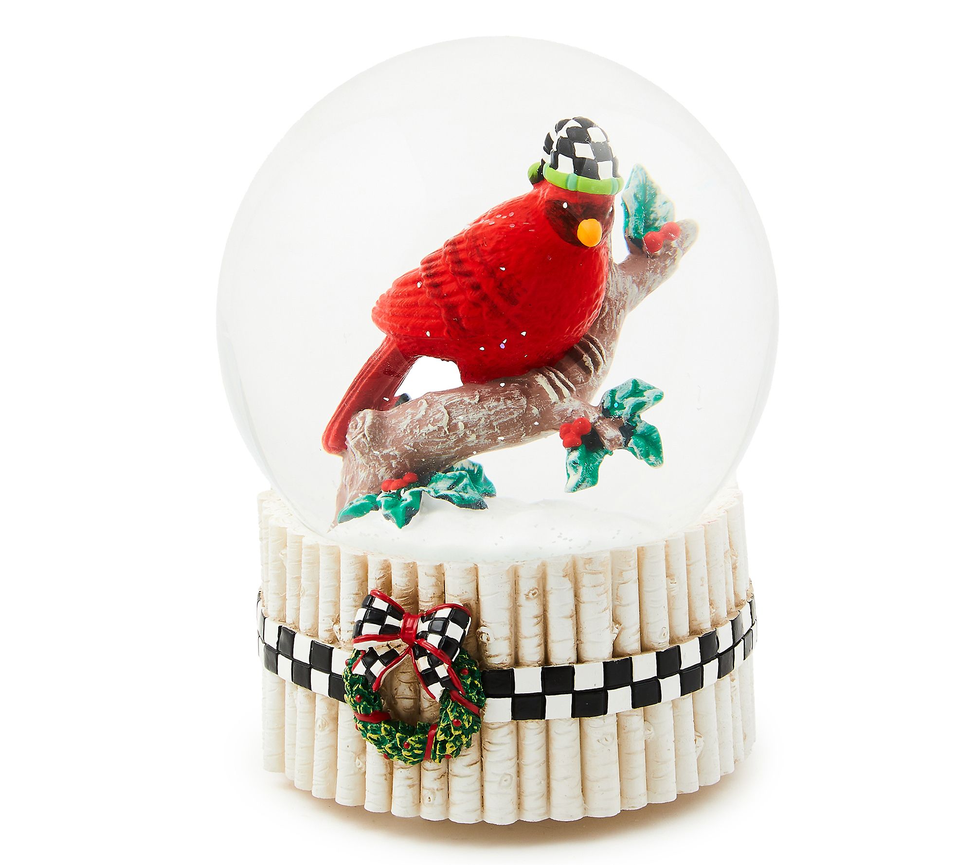 MacKenzie- Childs Cozy Christmas Snow Globe