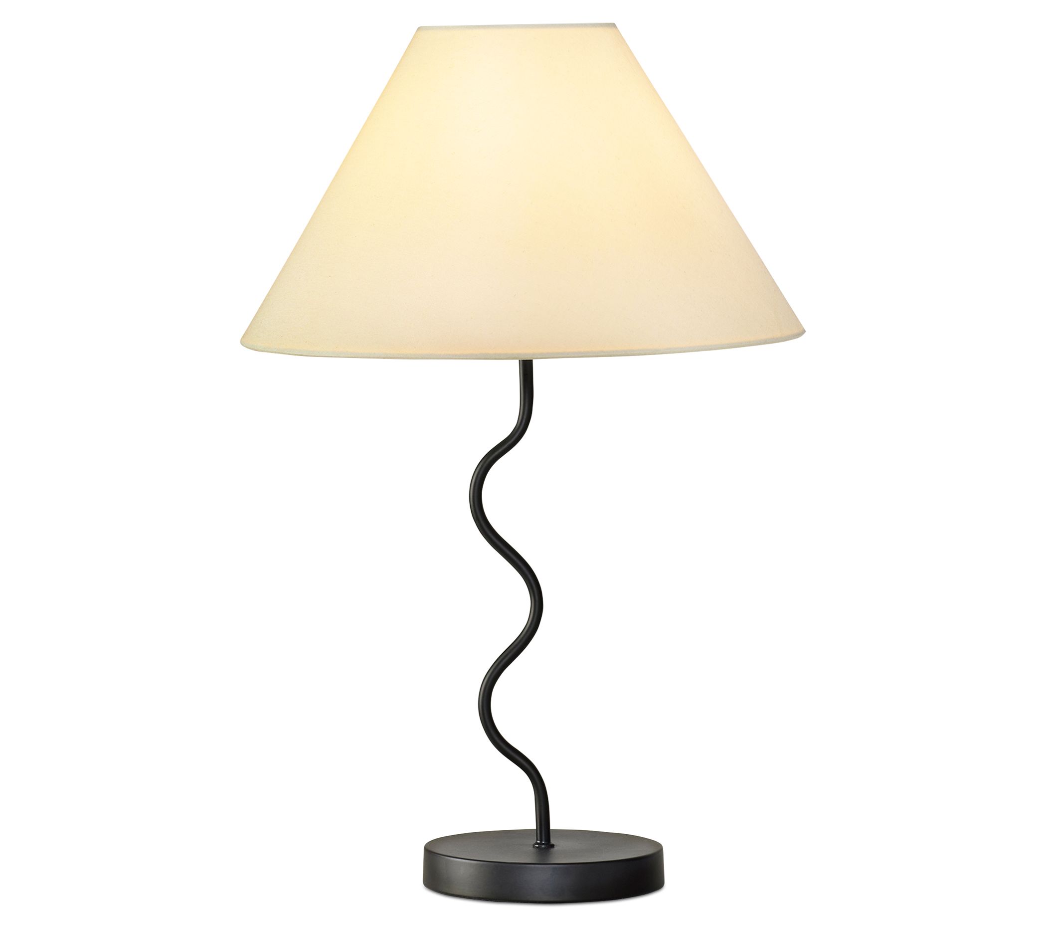 Brightech Squiggle 22" Modern Metal Stem LED Ta ble Lamp