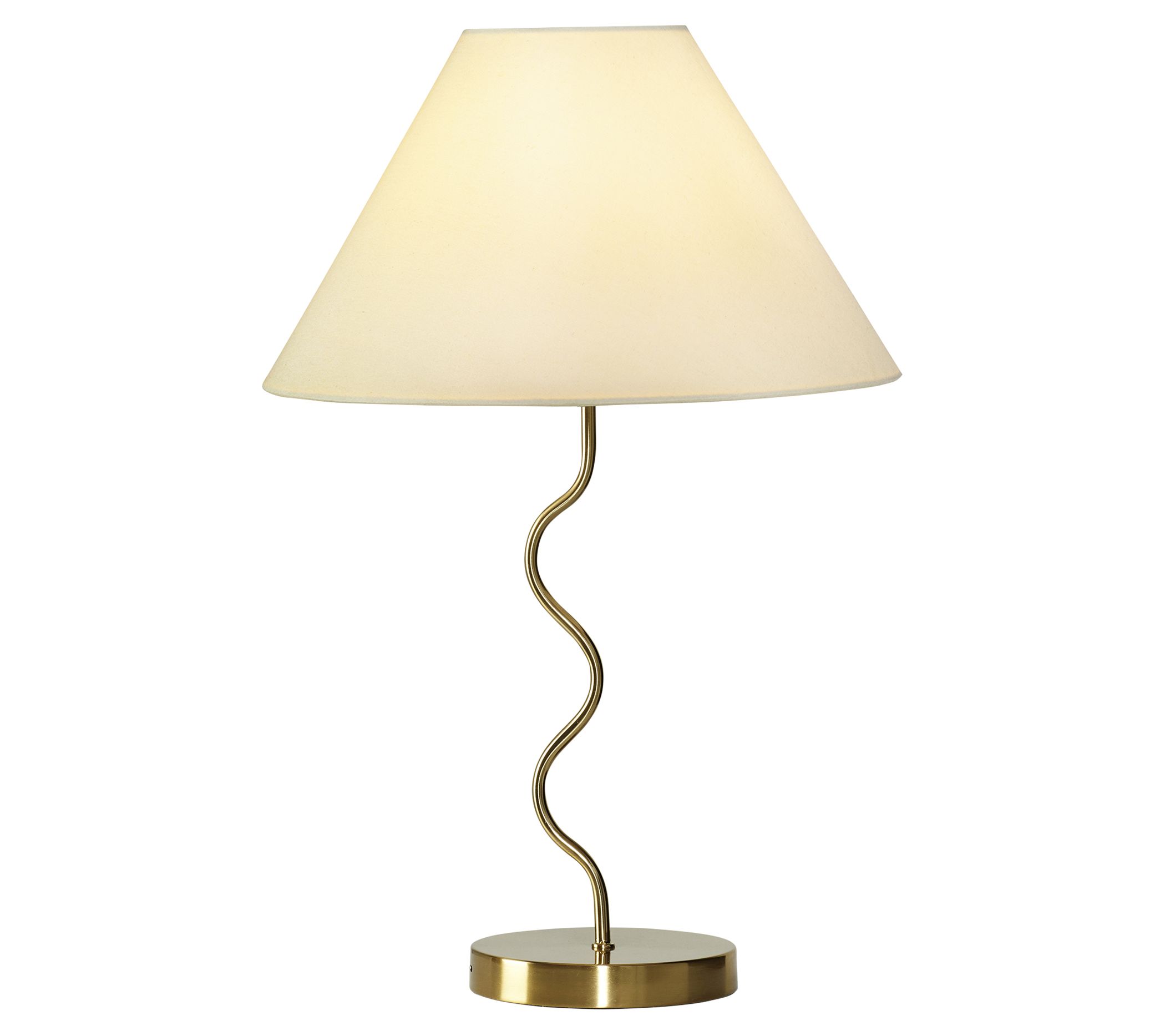 Brightech Squig gle 22" Modern Metal Stem LED Table Lamp