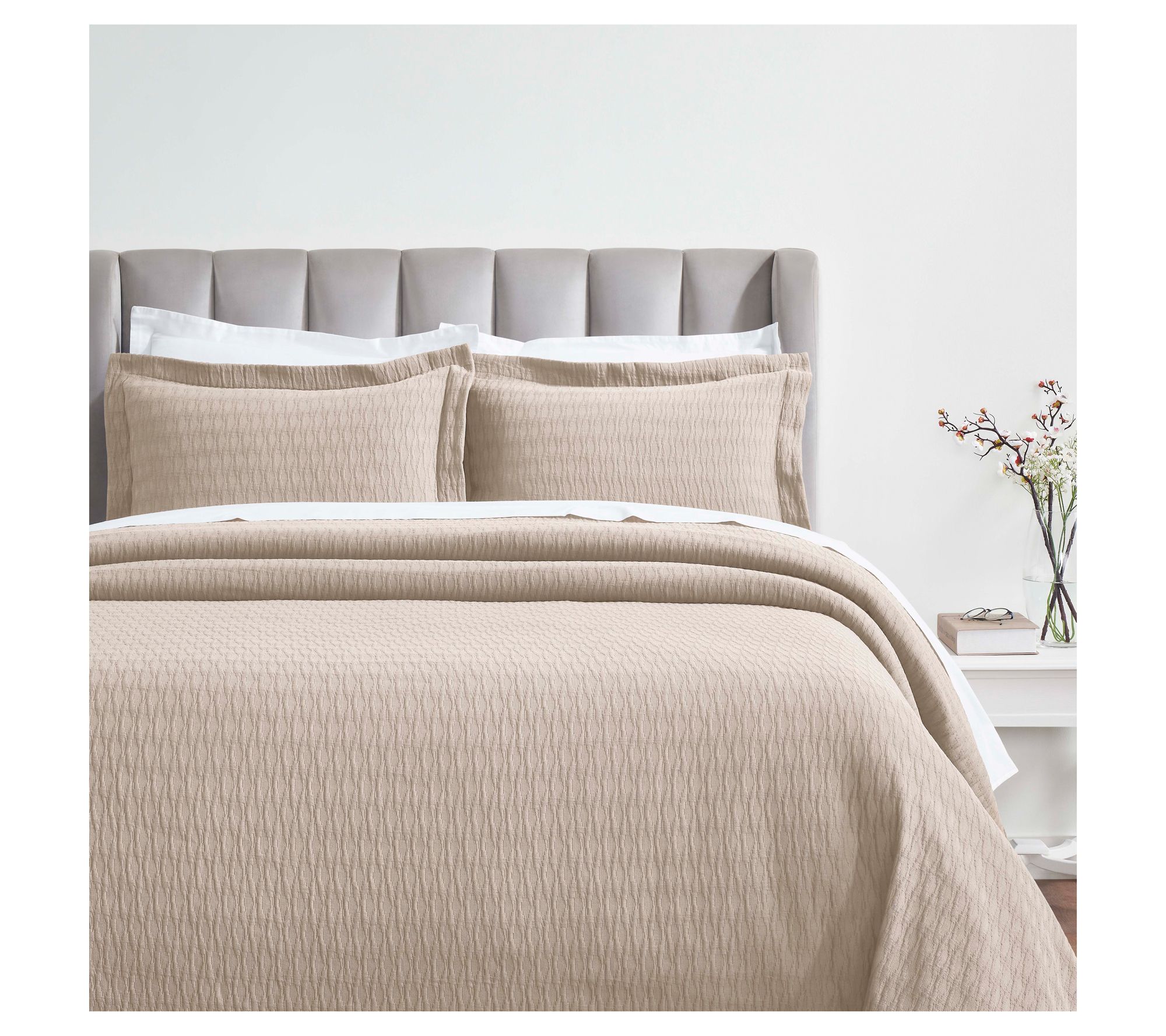 Superior Calvert Cotton Bedspread & Sham Set, Cal King