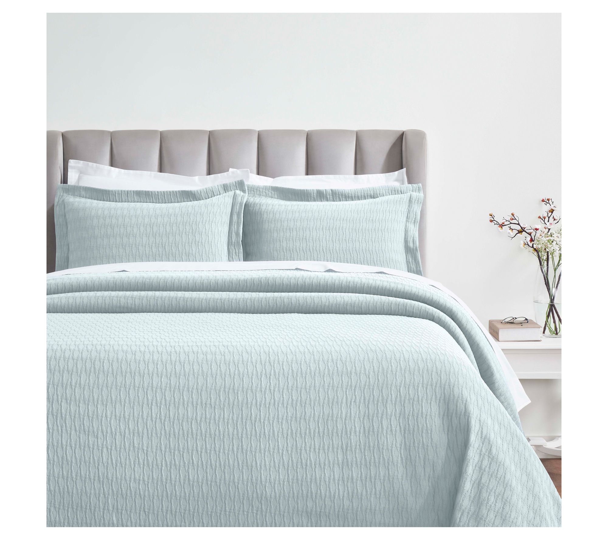 Superior Calvert Cotton Bedspread & Sham Set, Cal King