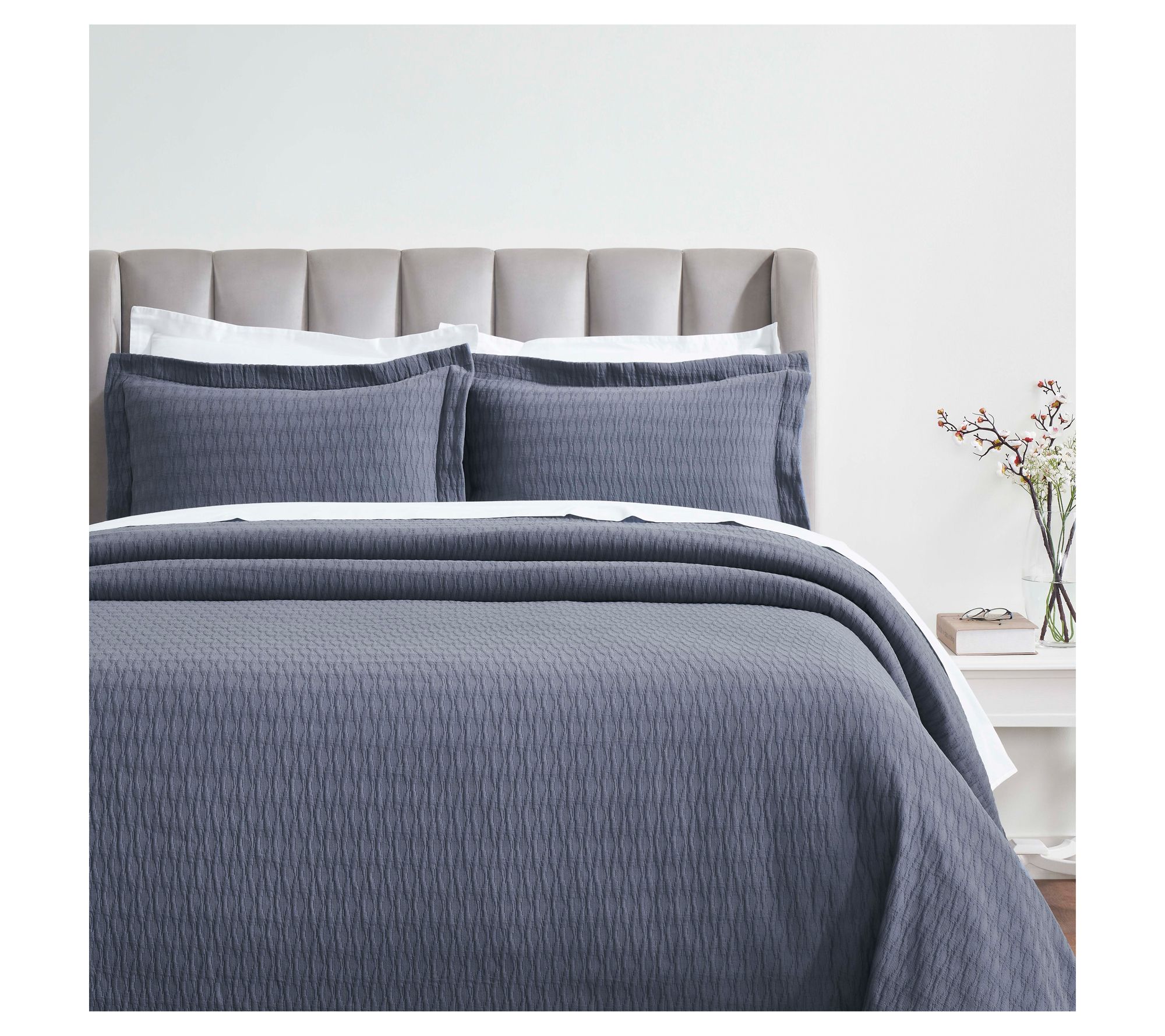 Superior Calvert Cotton Bedspread & Sham Set, Cal King