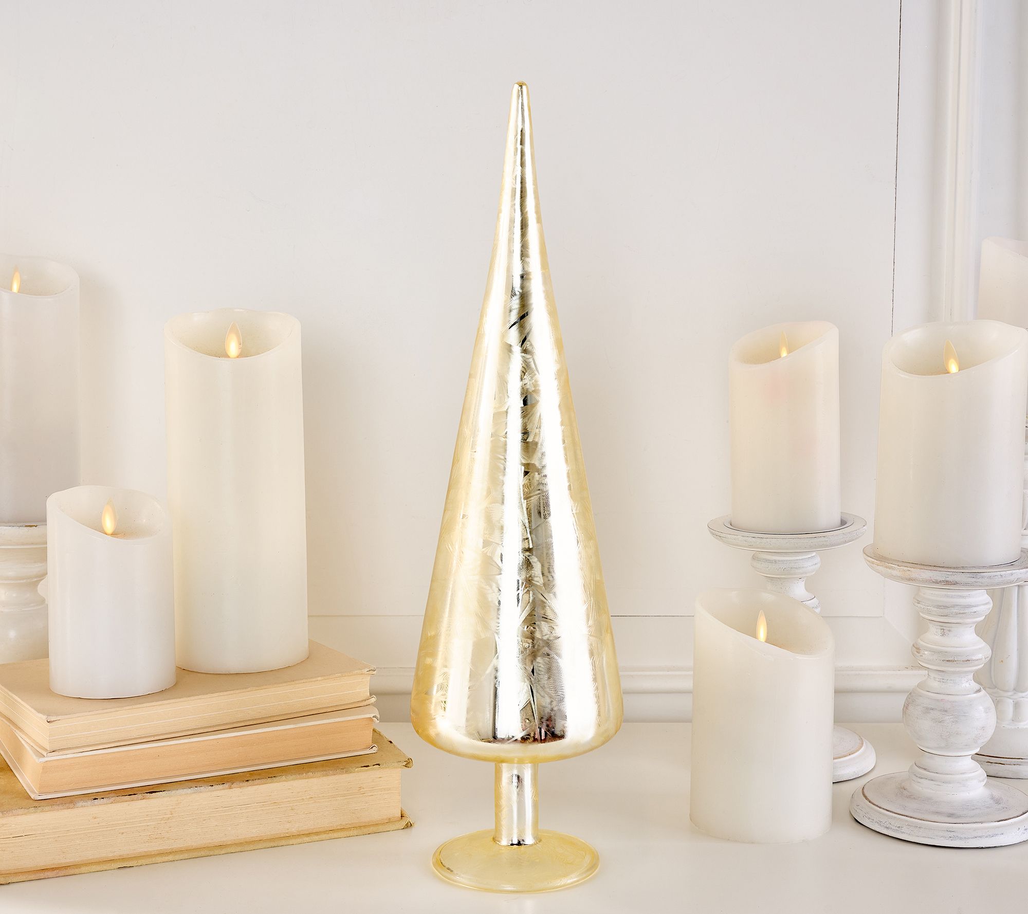 18" Metallic Glass Tree by Lauren McBride