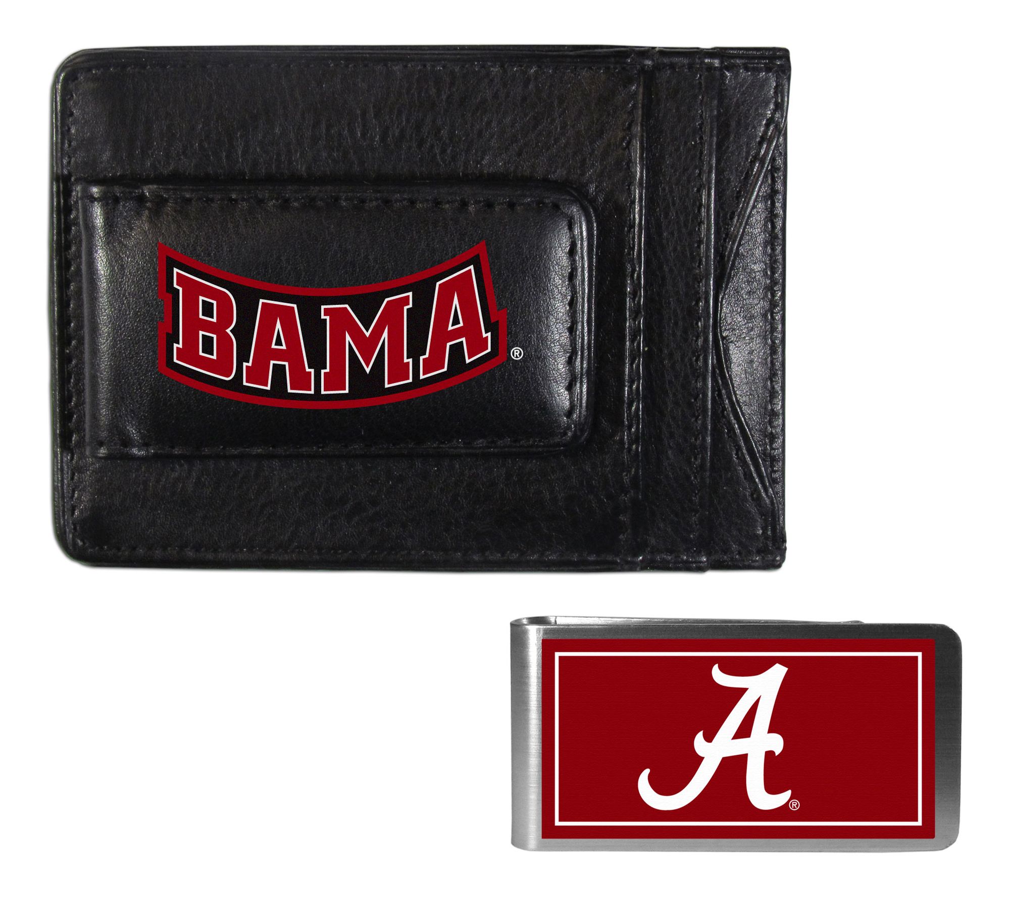 Siskiyou Sports NCAA College Slim Wallet & Color Money Clip