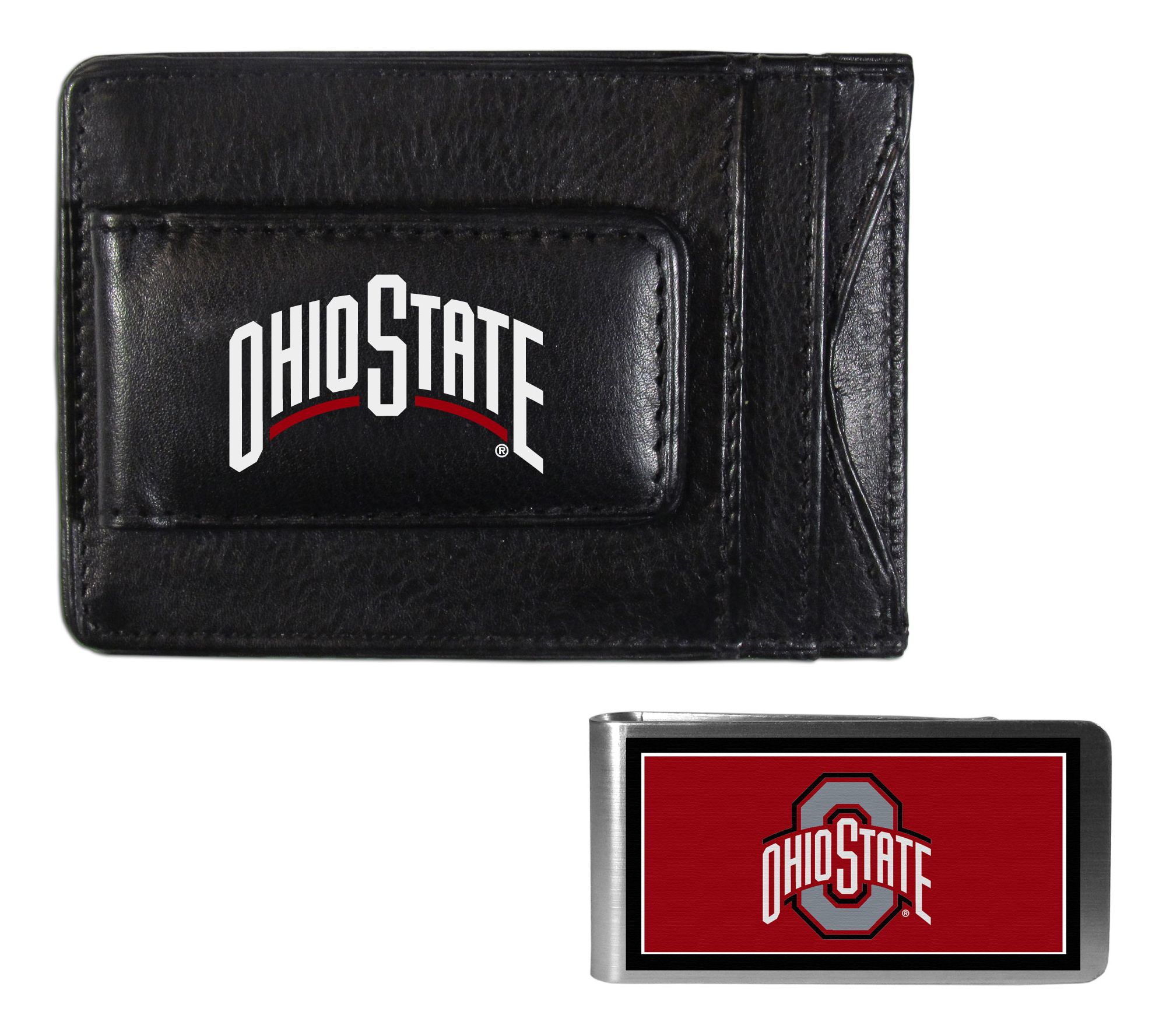 Siskiyou Sports NCAA College Slim Wallet & Color Money Clip